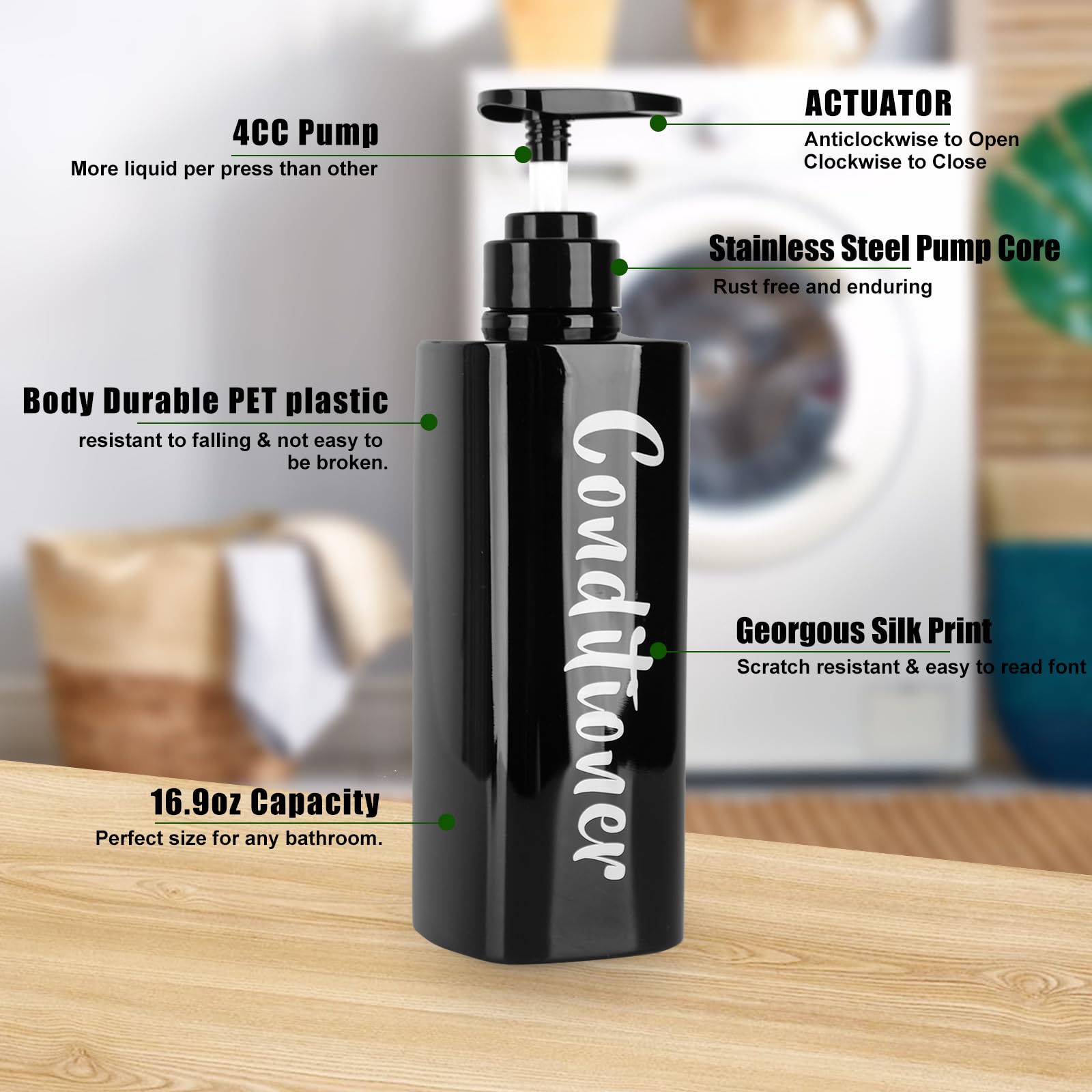 Aumio 16.9Oz Shampoo Dispenser For Shower Wall 3 Chamber, Drill Free Shampoo And Conditioner Dispenser Wall Mounted Shower Soap