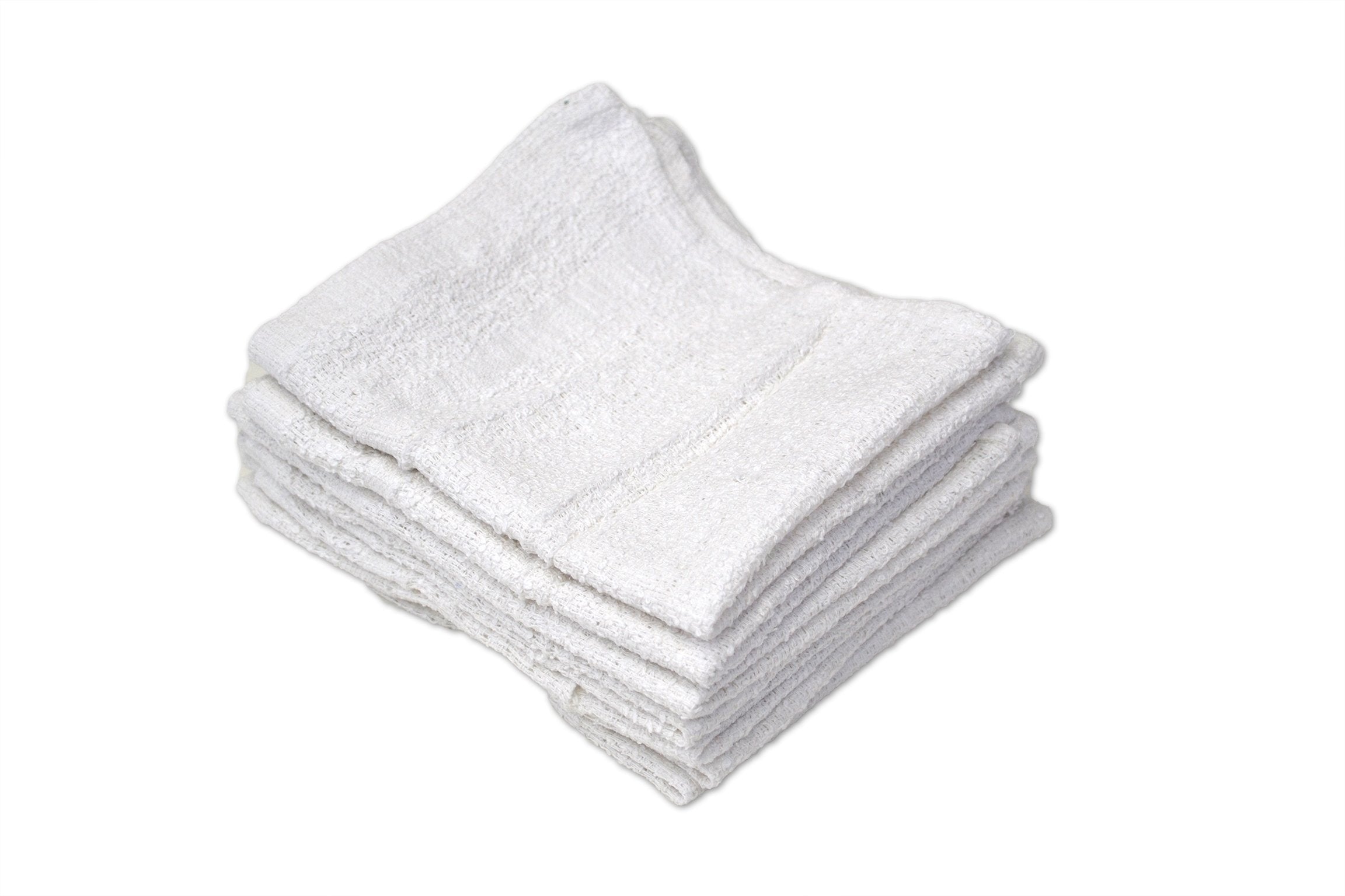 R&R Value A61250 Wash Cloth 1.00 Lb, Poly-Cotton, 12'' X 12'', White, Pack Of 12