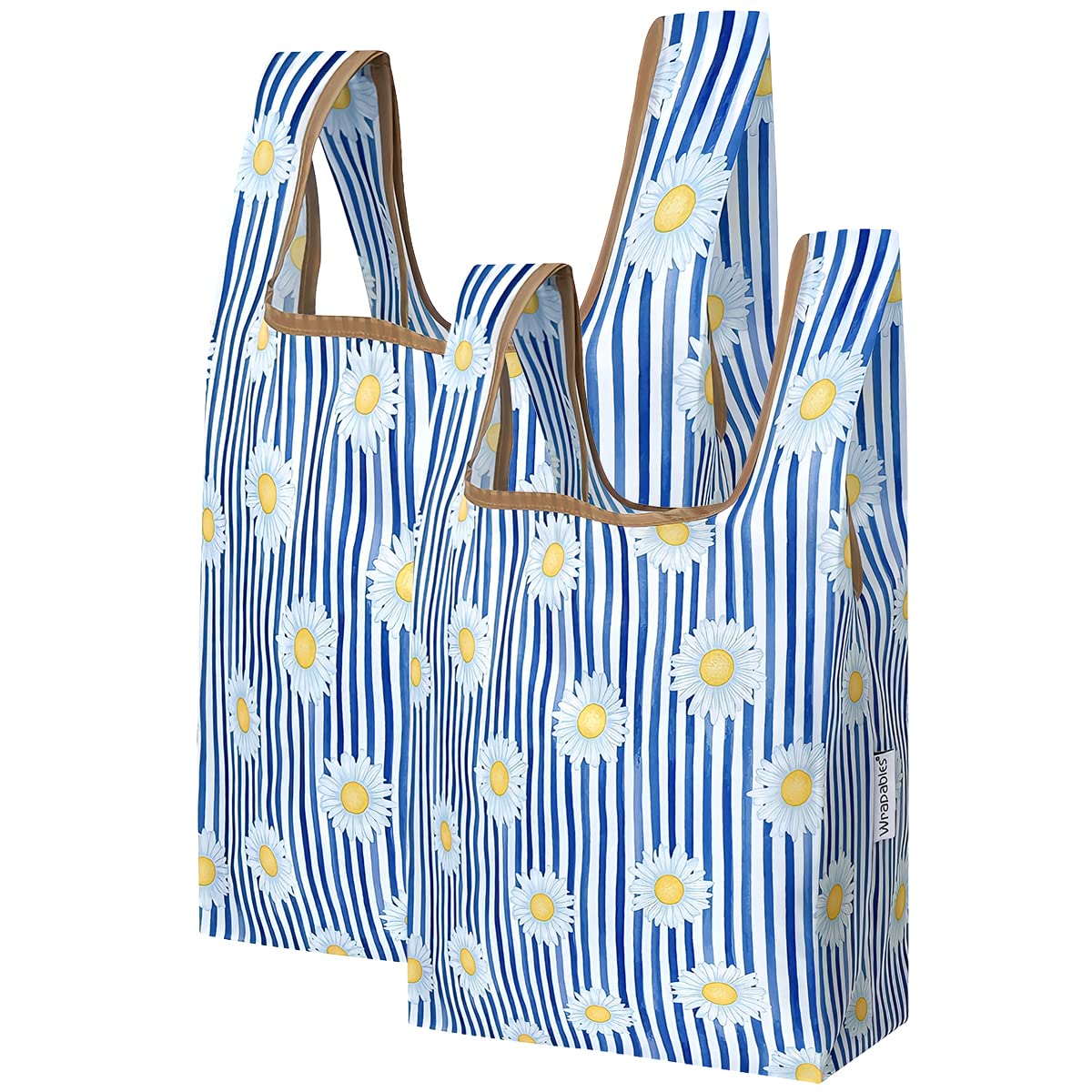 Wrapables Jolibag Collection Reusable Shopping Bag (Set Of 2), Sprig
