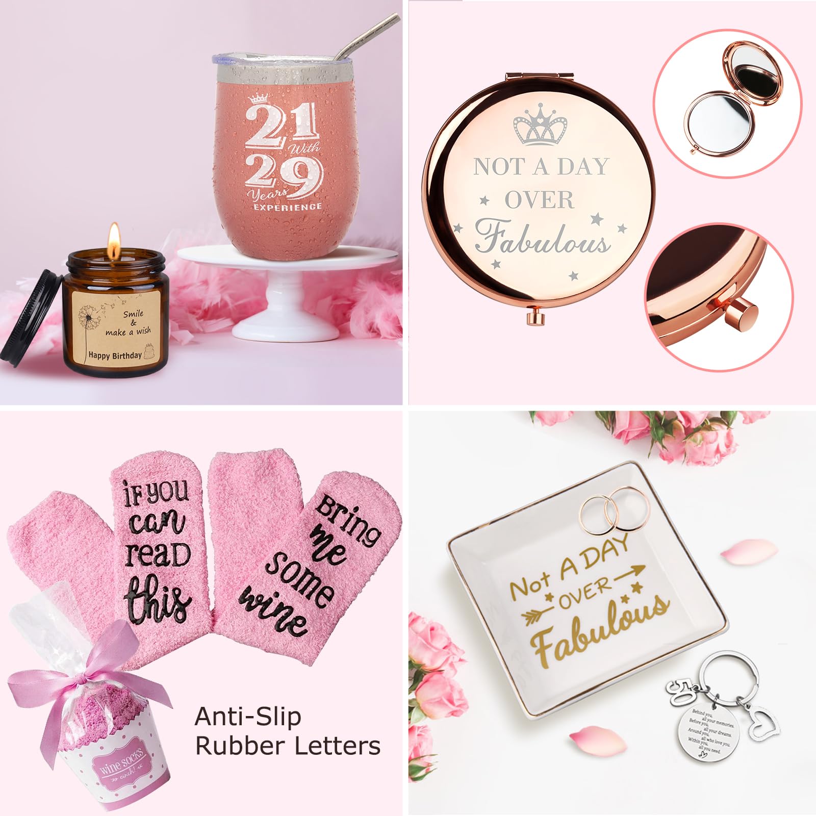 50Th Birthday Gifts For Women, Happy 50Th Birthday Gifts Basket For Her Best Friend Mom Sister Wife Coworker Turning 50, Gift Fo