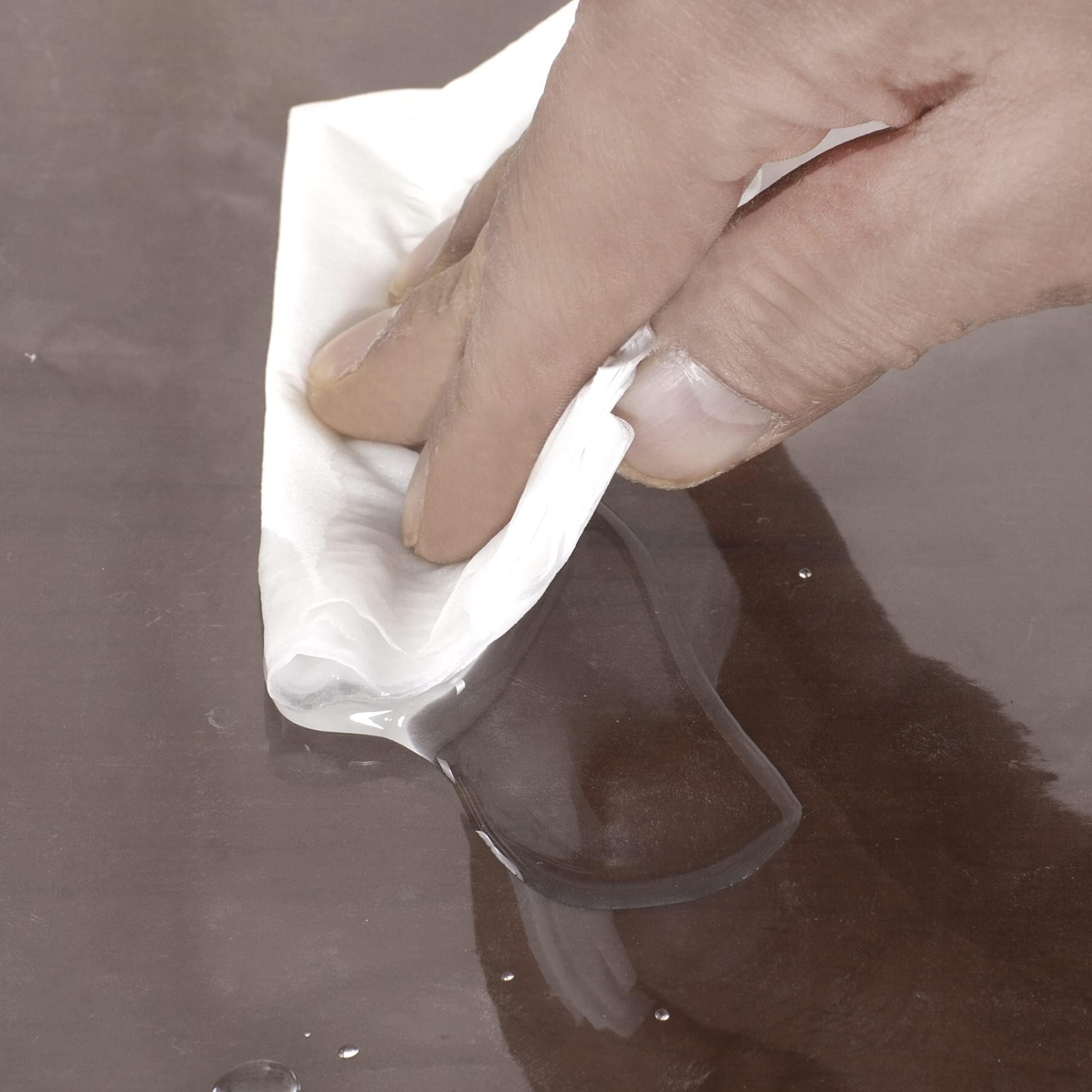 Diamondhome Clear_Transparent Tablecloth Heavy Duty Kitchen Table Top Cover Water Proof Hard Plastic Vinyl Spills Protector (60'