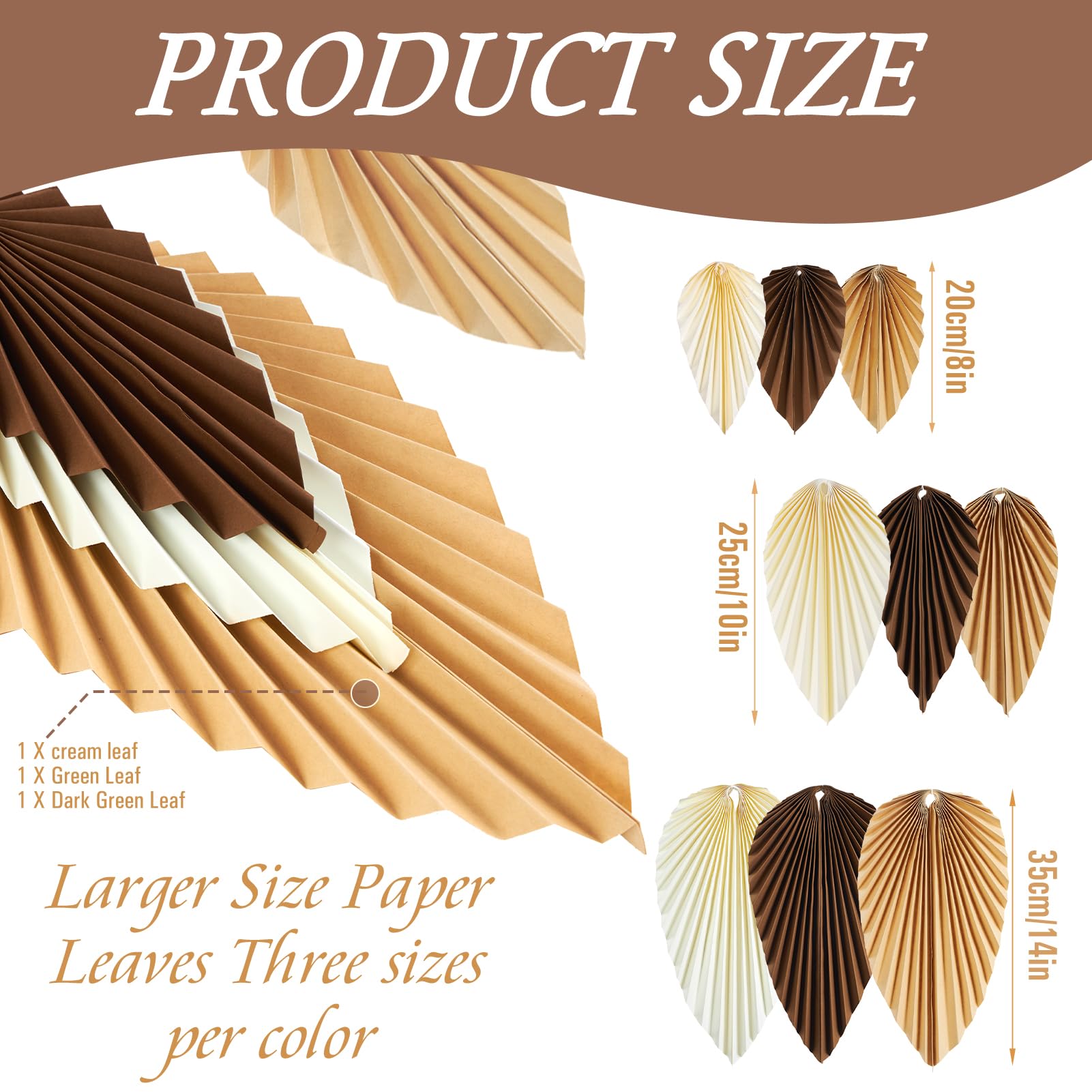 Sunbeauty Boho Paper Fans Party Decorations Paper Leaves For Decoration Natural Party Decorations Paper Fans Classroom Decoratio