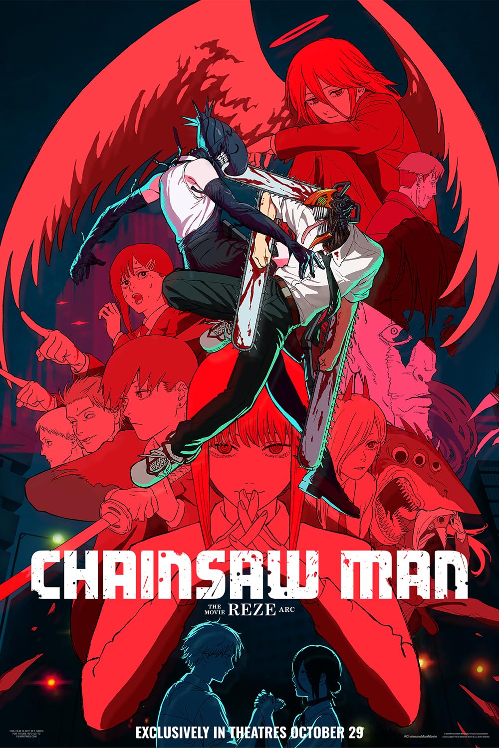 Chainsaw Man - The Movie: Reze Arc 2025 Movie Posters For Boys & Girls Bedroom Decor Wall Art Print Gift Poster 16X24, Unframed