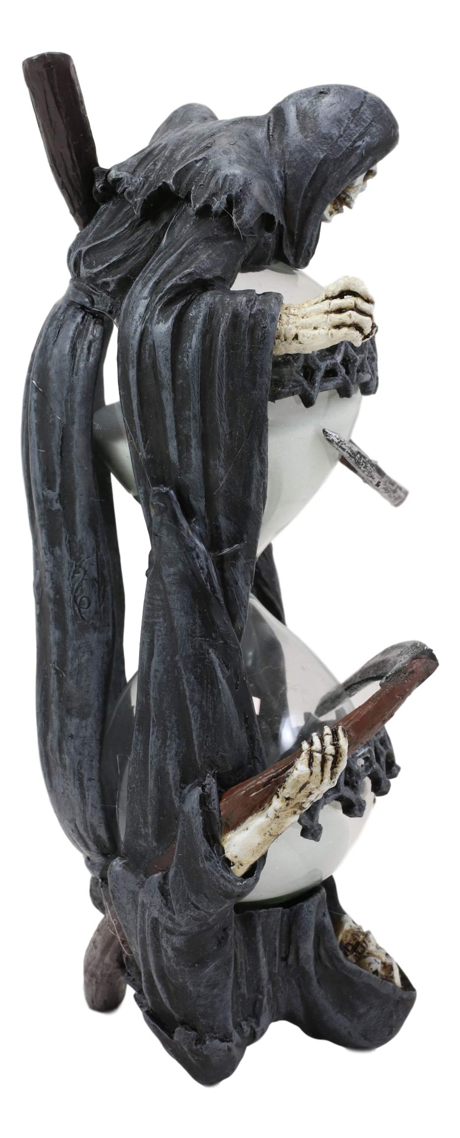 Ebros Gift 7.75'' Tall Soul Harvester Time Waits For No Man Gothic Grim Reaper With Scythe Sand Timer Statue By Anne Stokes Maca