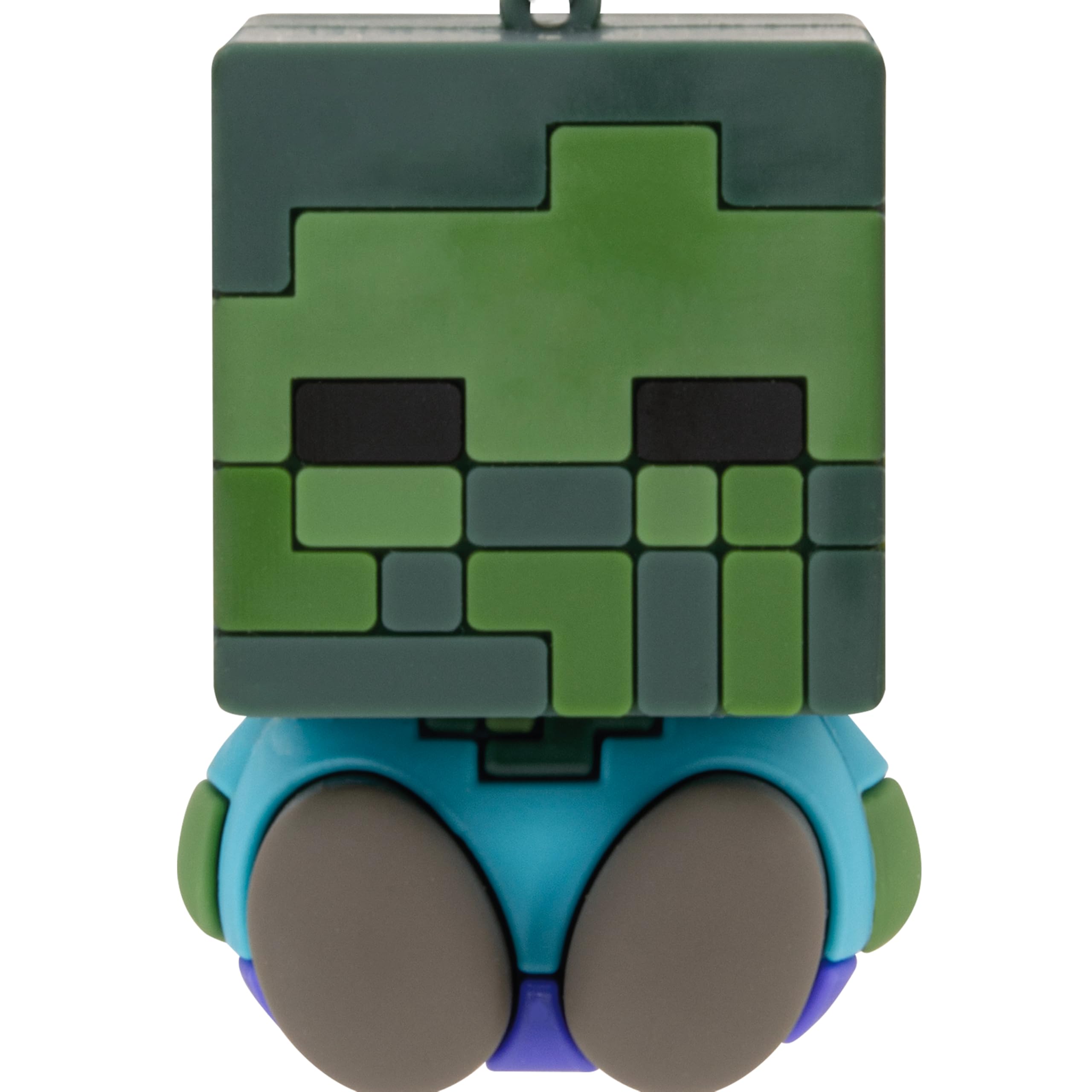 Hallmark Better Together Minecraft Zombie and Chicken Jockey Magnetic Christmas Ornaments, Set of 2, Gifts for Gamers