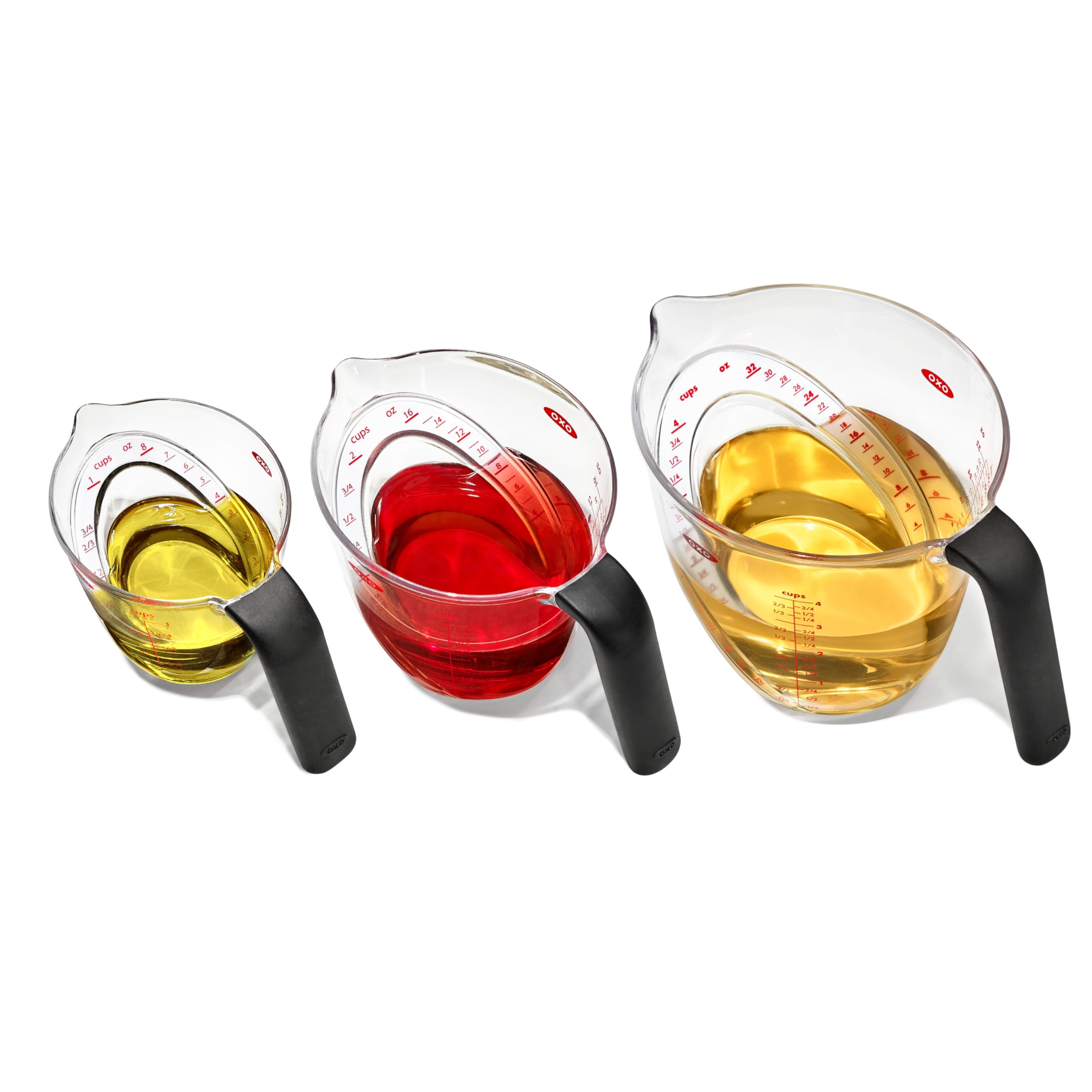 OXO Good Grips 3Piece Angled Measuring Cup Set  Tritan Renew