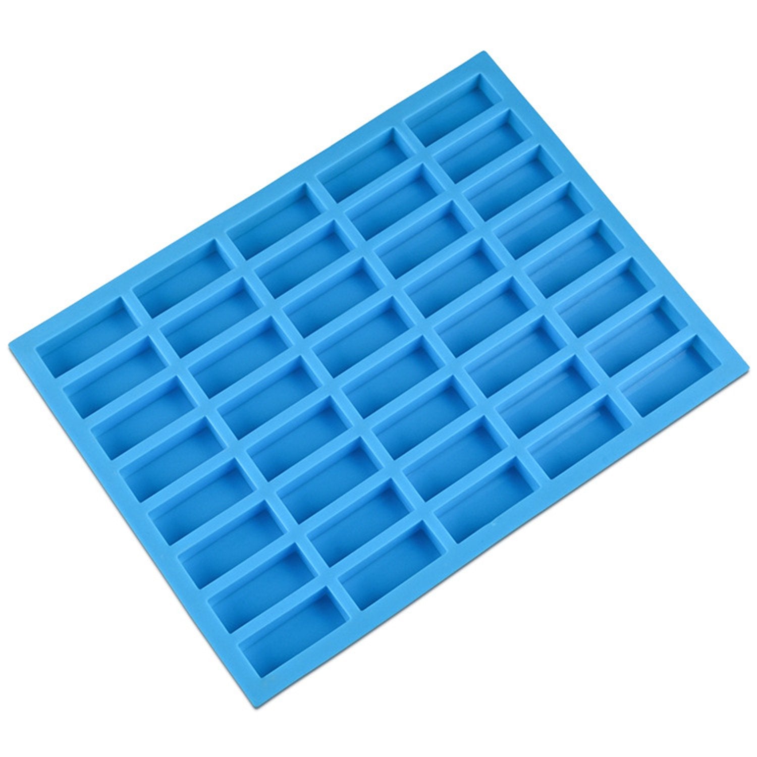 V-Fox 40 Cavities Rectangle Caramel Silicone Molds For Chocolate Truffles, Ganache, Jelly, Candy And Praline, Ice Cube Tray, Ran