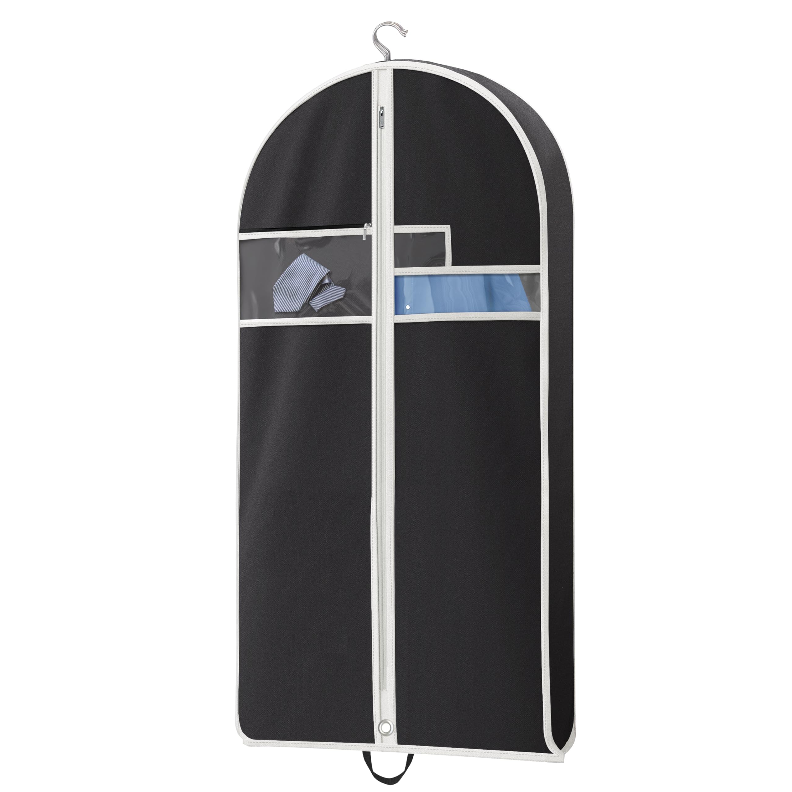 Lazebox Garment Bags For Travel And Closet Storage With Zipper Pocket, Heavy Duty Waterproof Hanging Suit Bag With Handles For S