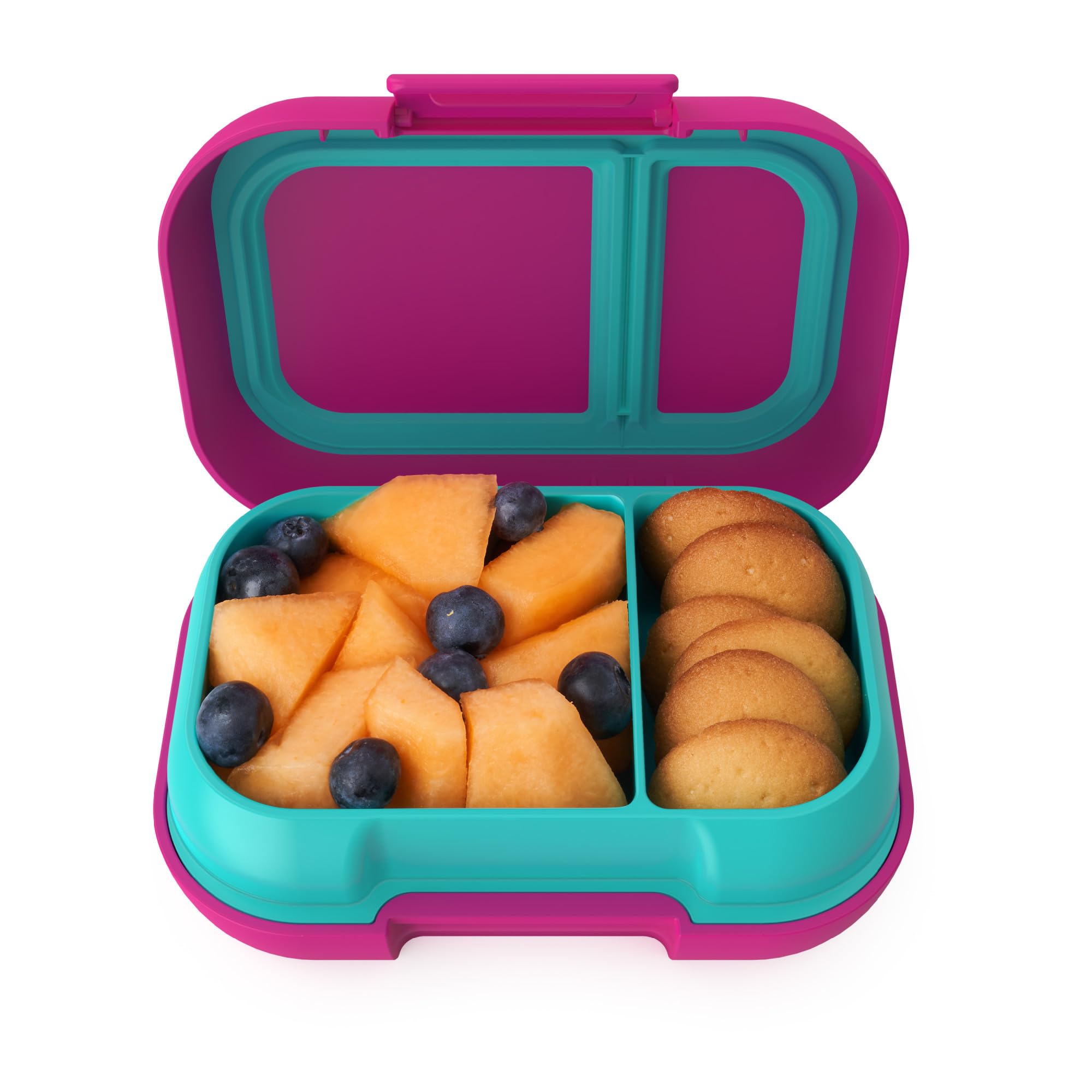 Bentgo Kids Snack  2 Compartment LeakProof BentoStyle Food Storage for Snacks and Small Meals, EasyOpen Latch, Dishwasher Sa