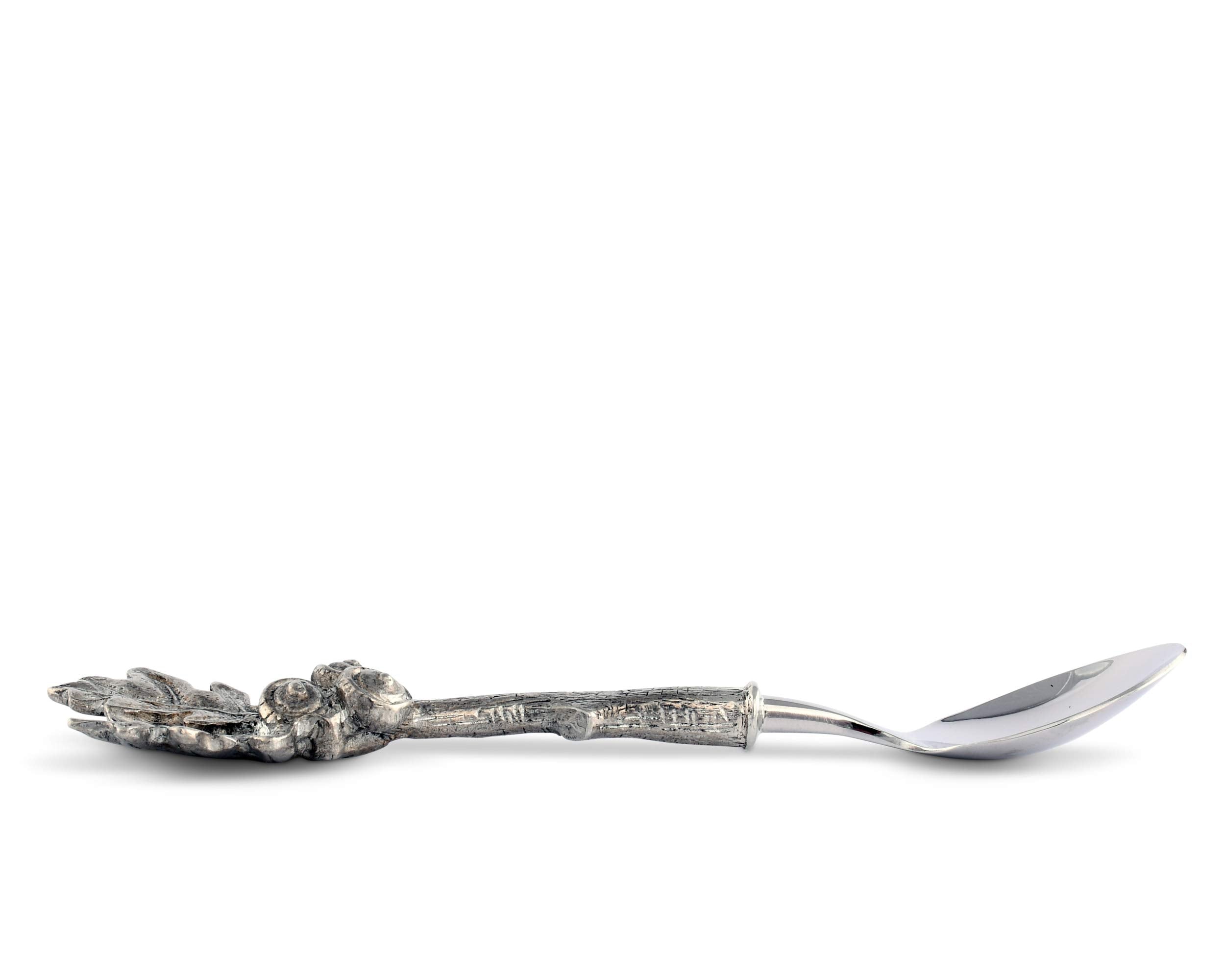 Vagabond House Pewter Acorn & Oak Leaf Jam/Sauce Spoon 5.5 Inch Long