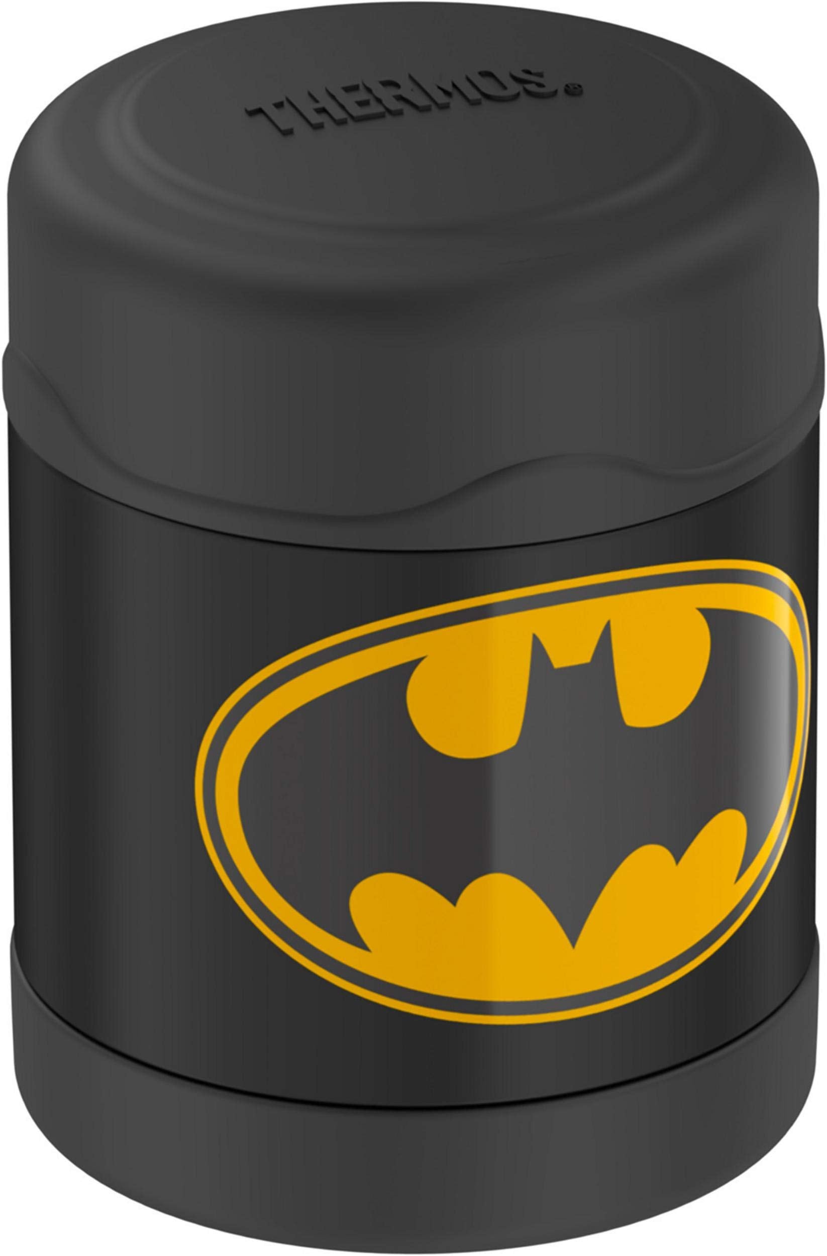 Thermos Funtainer 10 Ounce Stainless Steel Vacuum Insulated Kids Food Jar, Batman