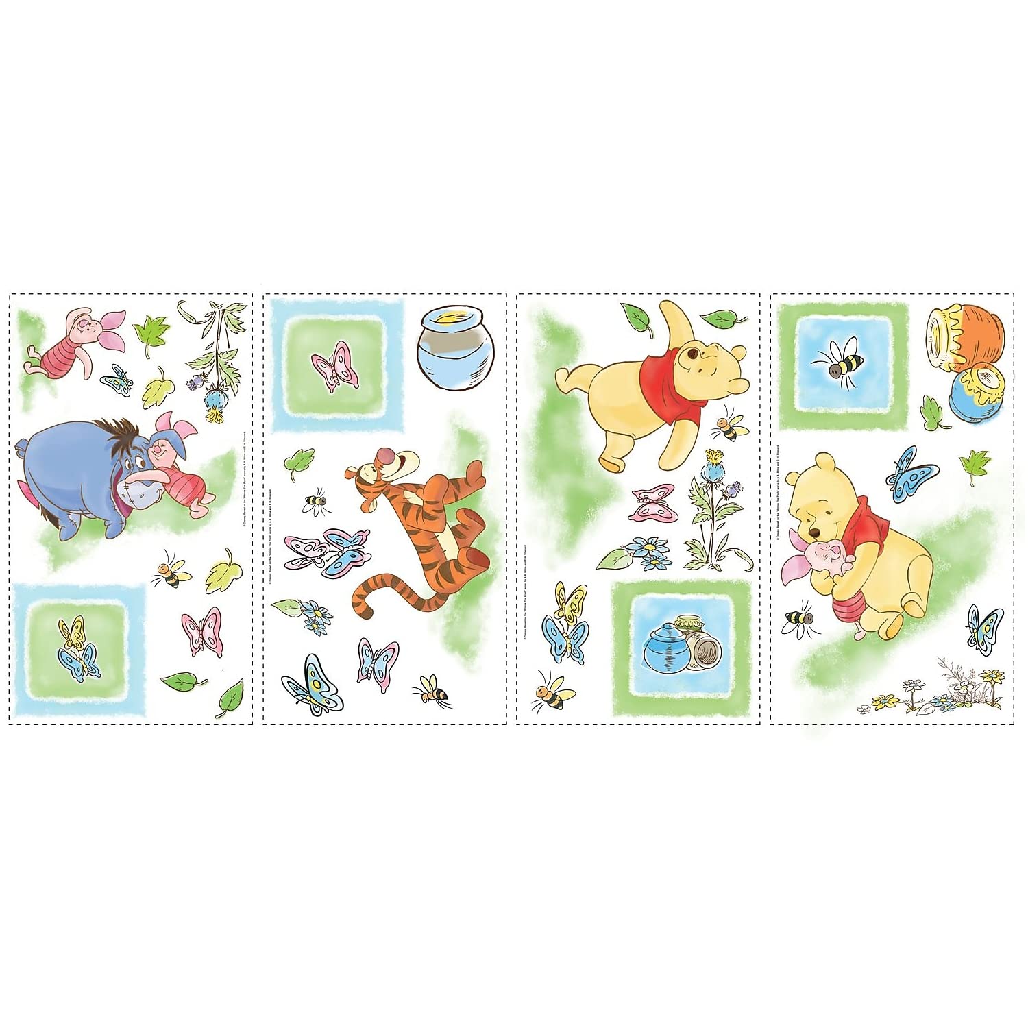 Roommates Disney Winnie The Pooh Peel And Stick Wall Decals, Rmk1630Scs