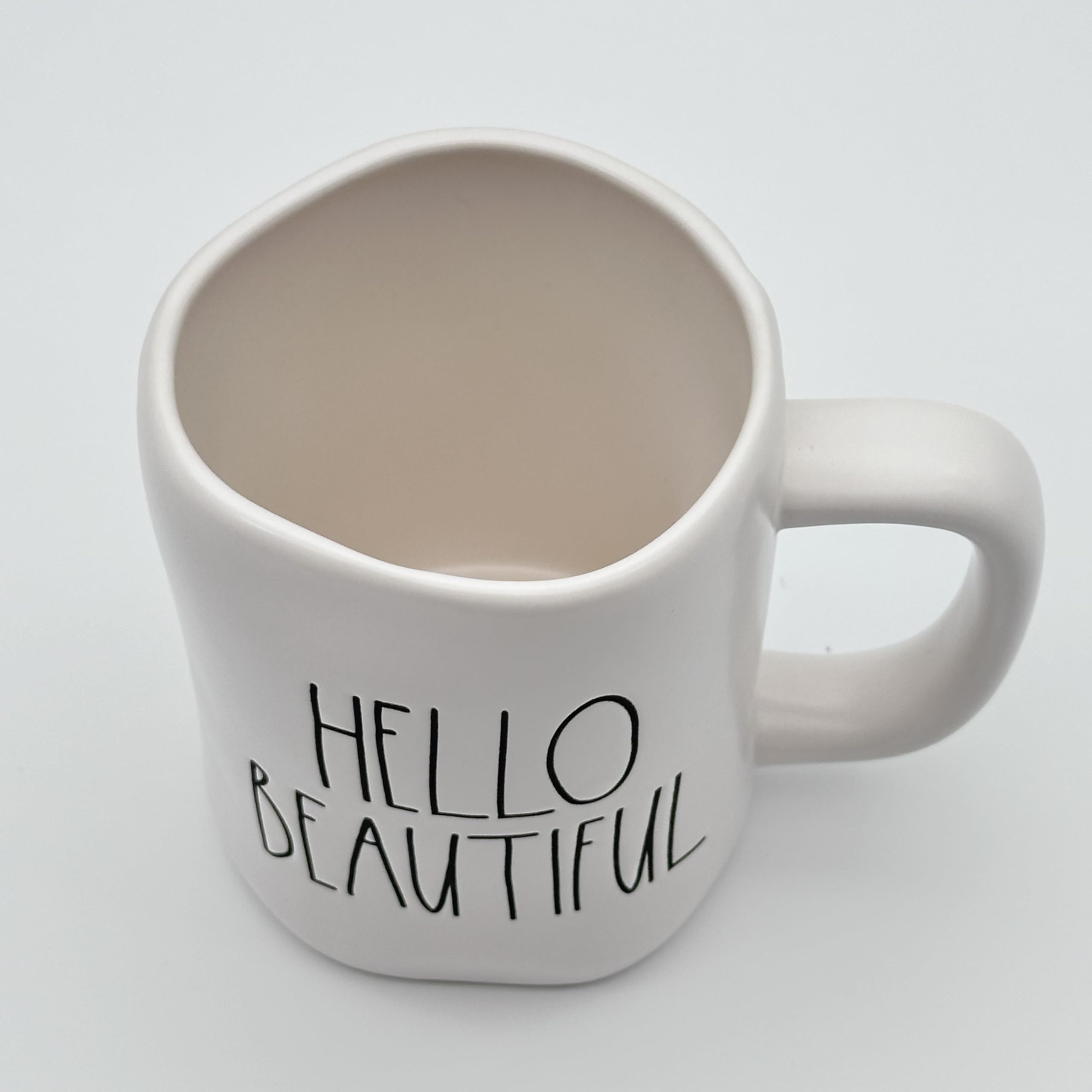 Rae Dunn Hello Beautiful Mug Coffee Cup - Ceramic - 3.5In D X 5In H - 16 Oz