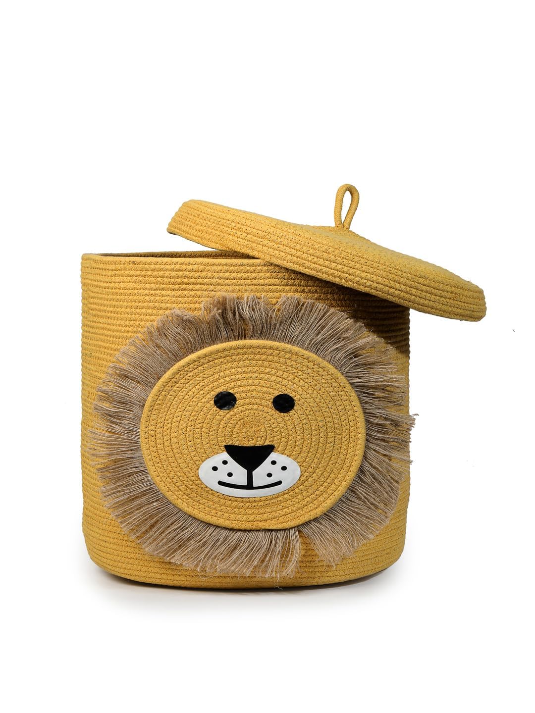 Jutexx Animal Storage Basket For Kids, Giraffe Rope Storage Basket For Baby Diaper, Stuffed Animal Storage Bin Rope Basket For K