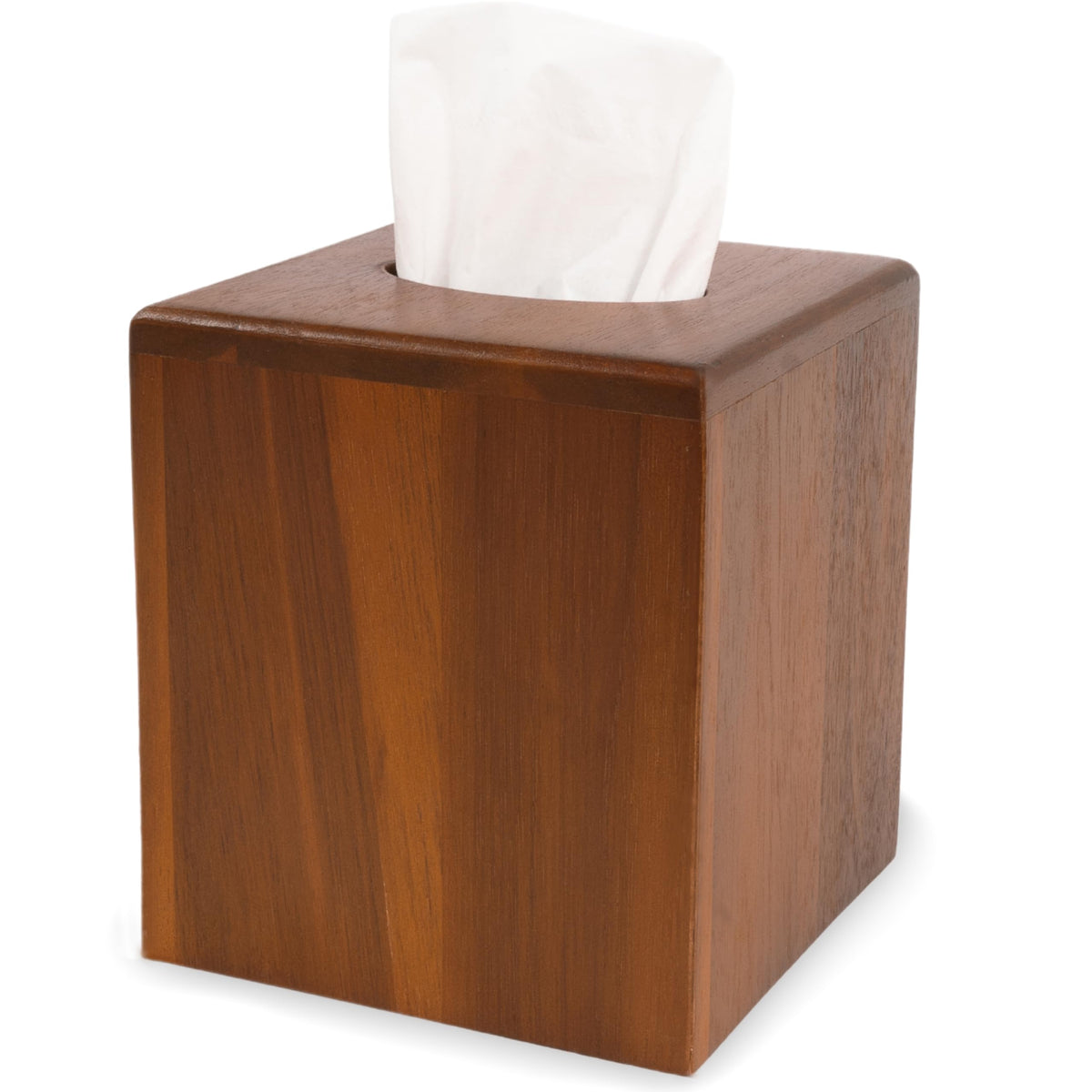 Kolwoven Tissue Box Holder - Tissue Box Cover Square- Acacia Wood Tissues Cube Box Cover -Modern Farmhouse Decor Facial Tissue H