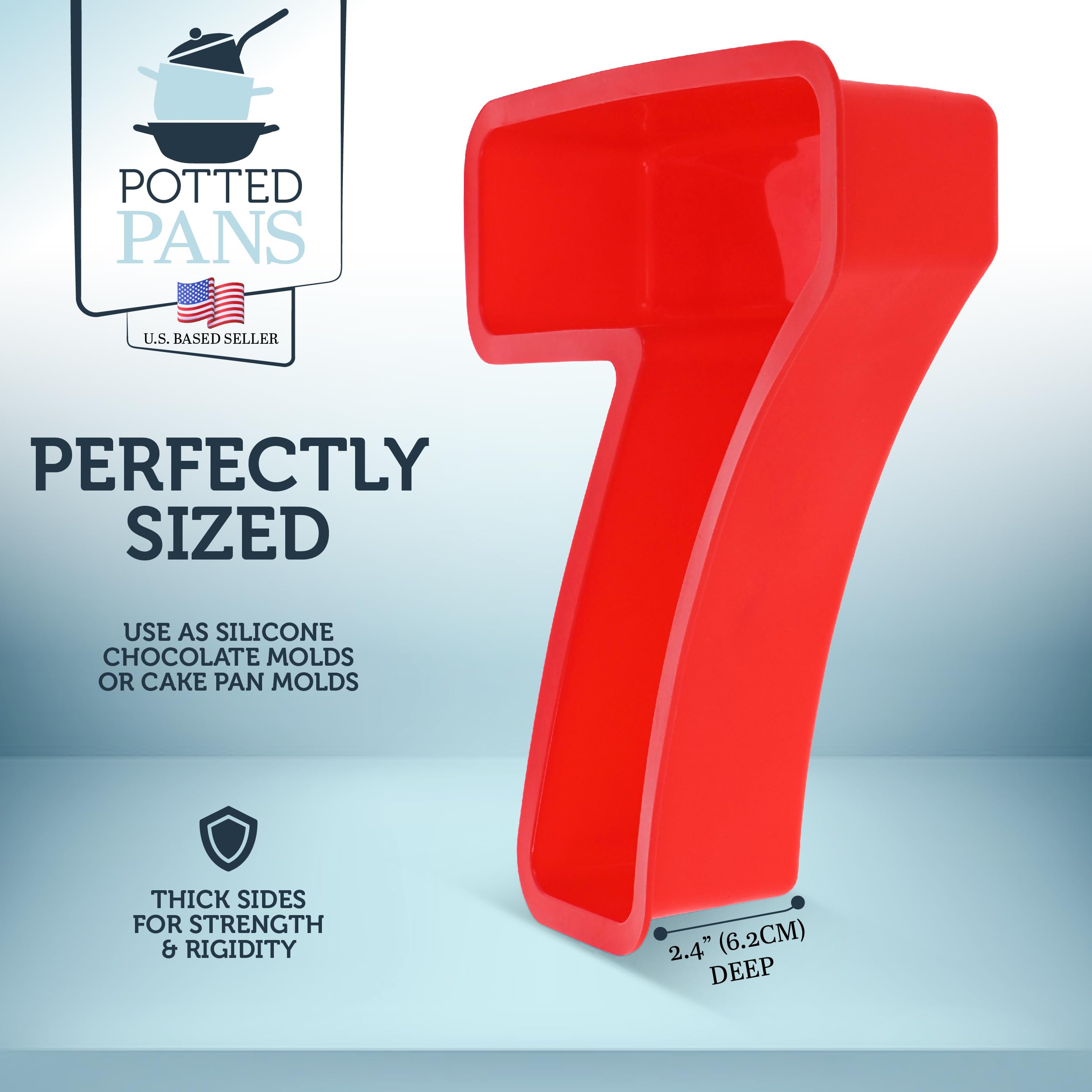 Potted Pans Cake Mold Numbers 10 Pieces - Large 10 Inch Cake Pans Set - 0 To 9 Big Number Cake Pan Shape Moulds For Baking