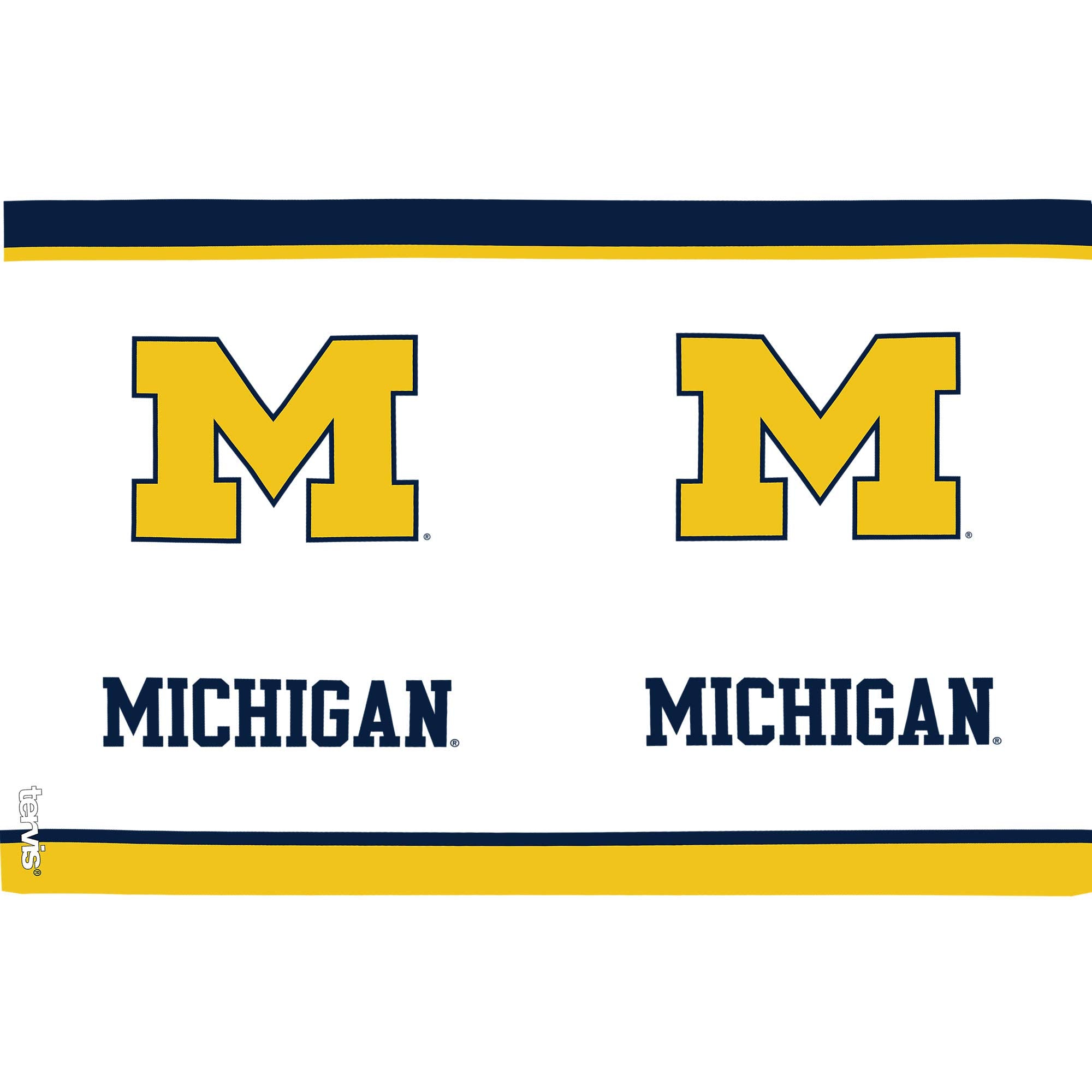 Tervis Made In Usa Double Walled University Of Michigan Um Wolverines Insulated Tumbler Cup Keeps Drinks Cold & Hot, 16Oz, Tradi