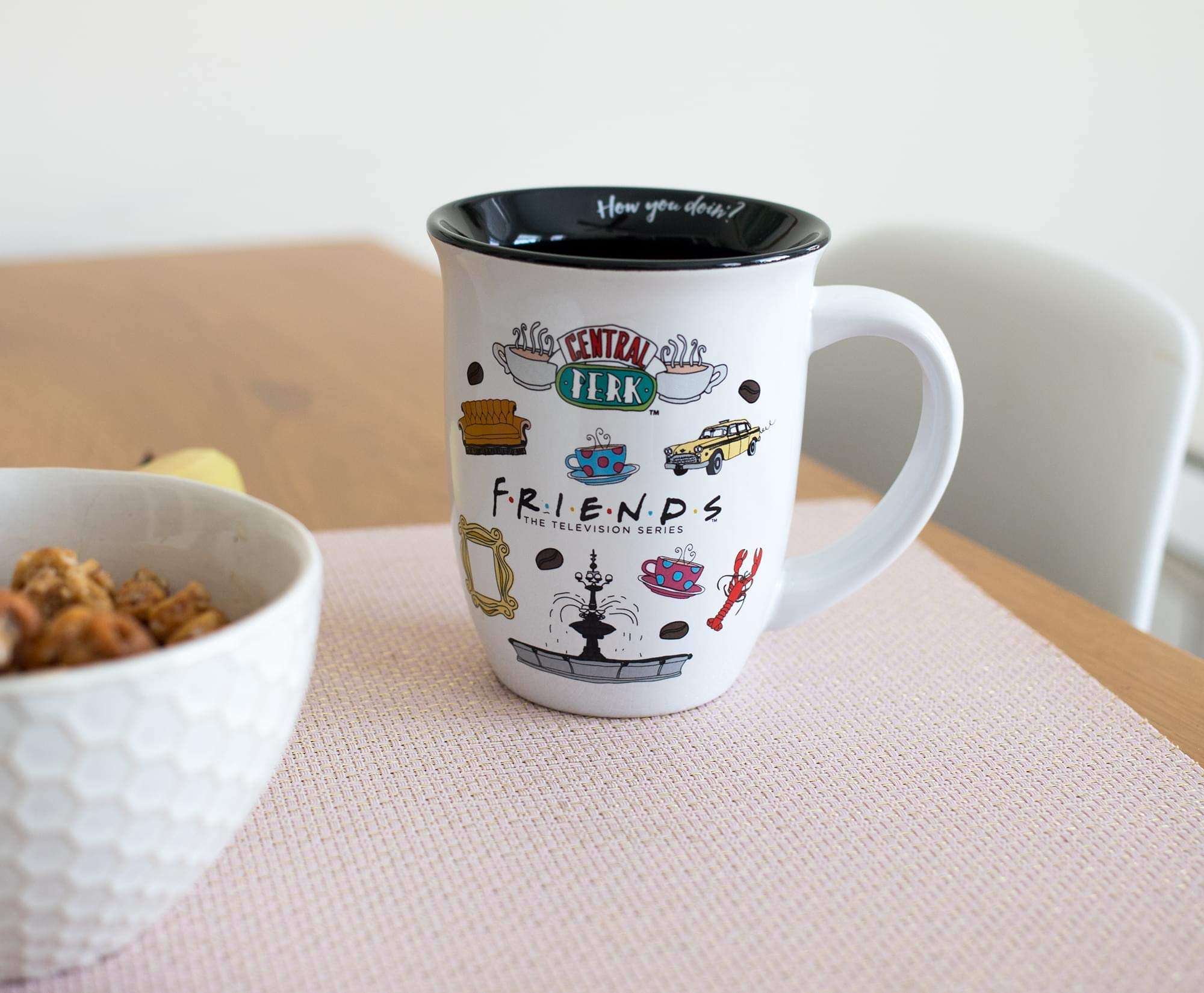 Friends Logo Icon Toss 16Oz Wide Rim Ceramic Mug