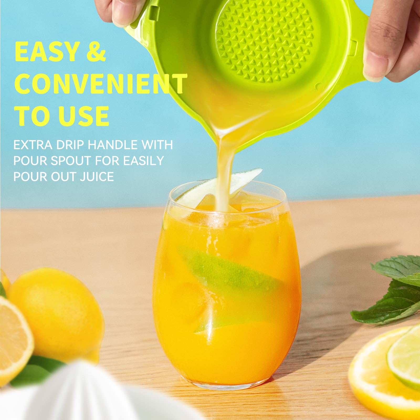Citrus Juicer, Lemon Squeezer Orange Fruit Manual Hand Juicers With Pouring Spout, 250Ml
