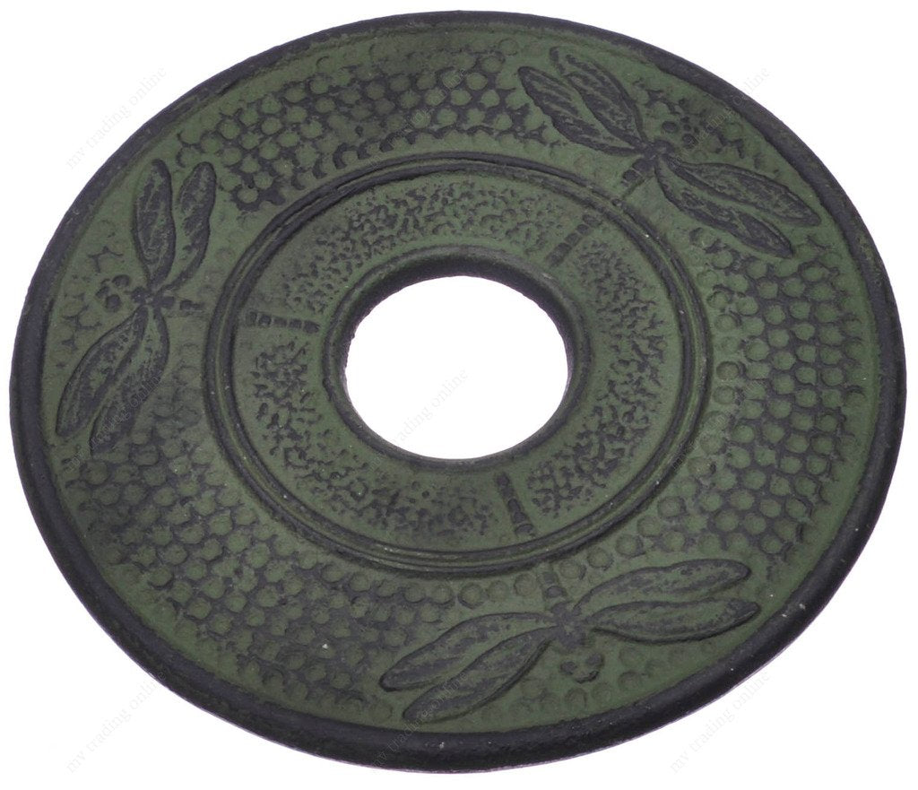M.V. Trading T7022Gn Cast Iron Trivet Drgon Design, 5-Inch, Green