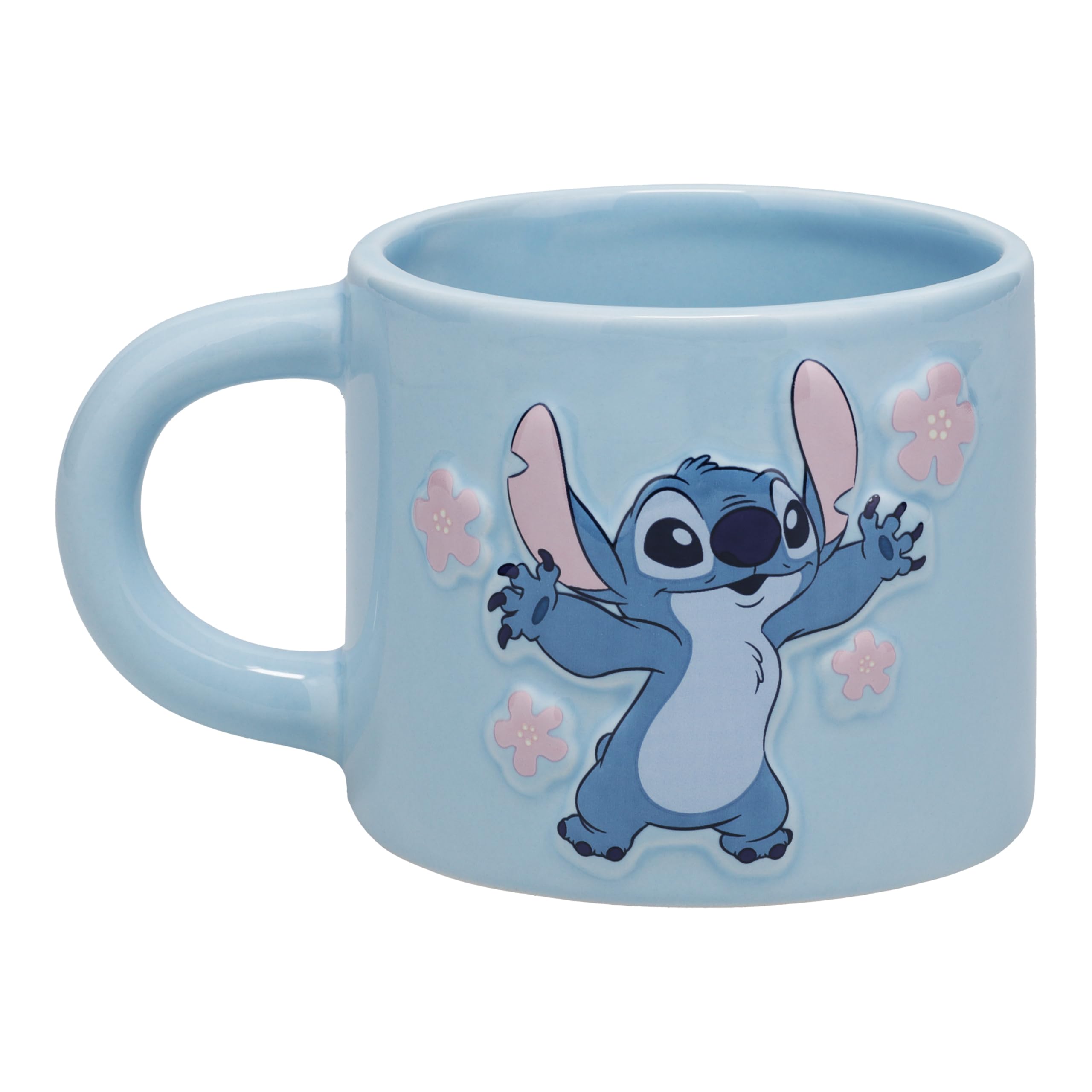 Paladone Disney Lilo & Stitch Mug, Pastel Blue Officially Licensed 400ml Large Ceramic Coffee Cup for Tea & Hot Chocolate, Pop C