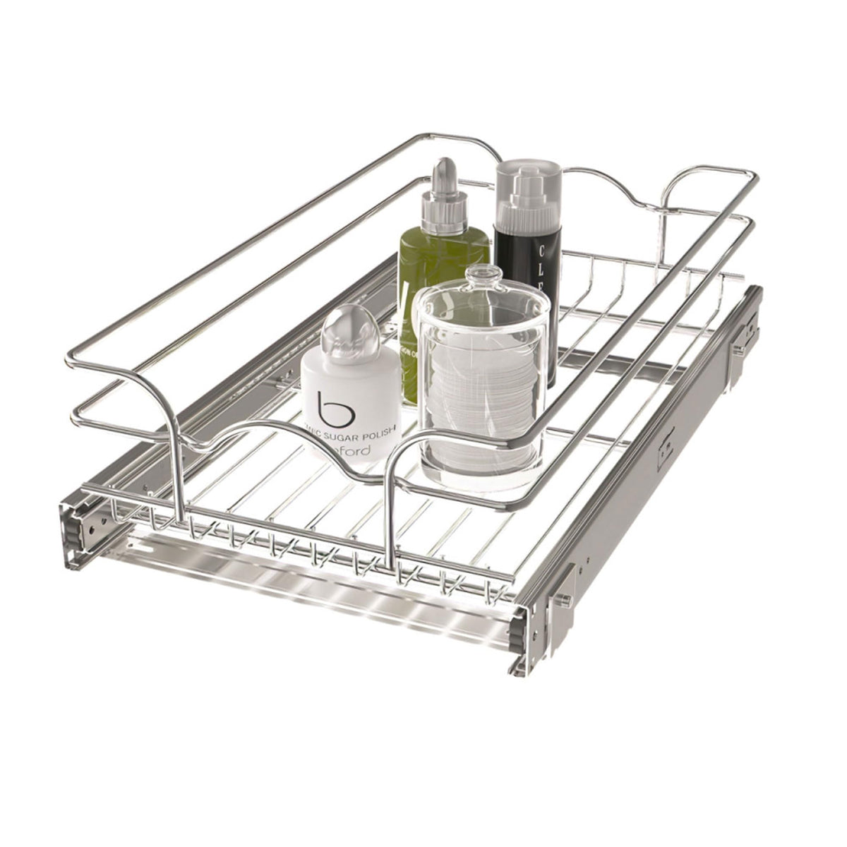 Rev-A-Shelf Kitchen Cabinet Pullout Shelf And Drawer Organizer Slide Out Pantry Storage Basket In Multiple Sizes, 12 X 20 In, 5W