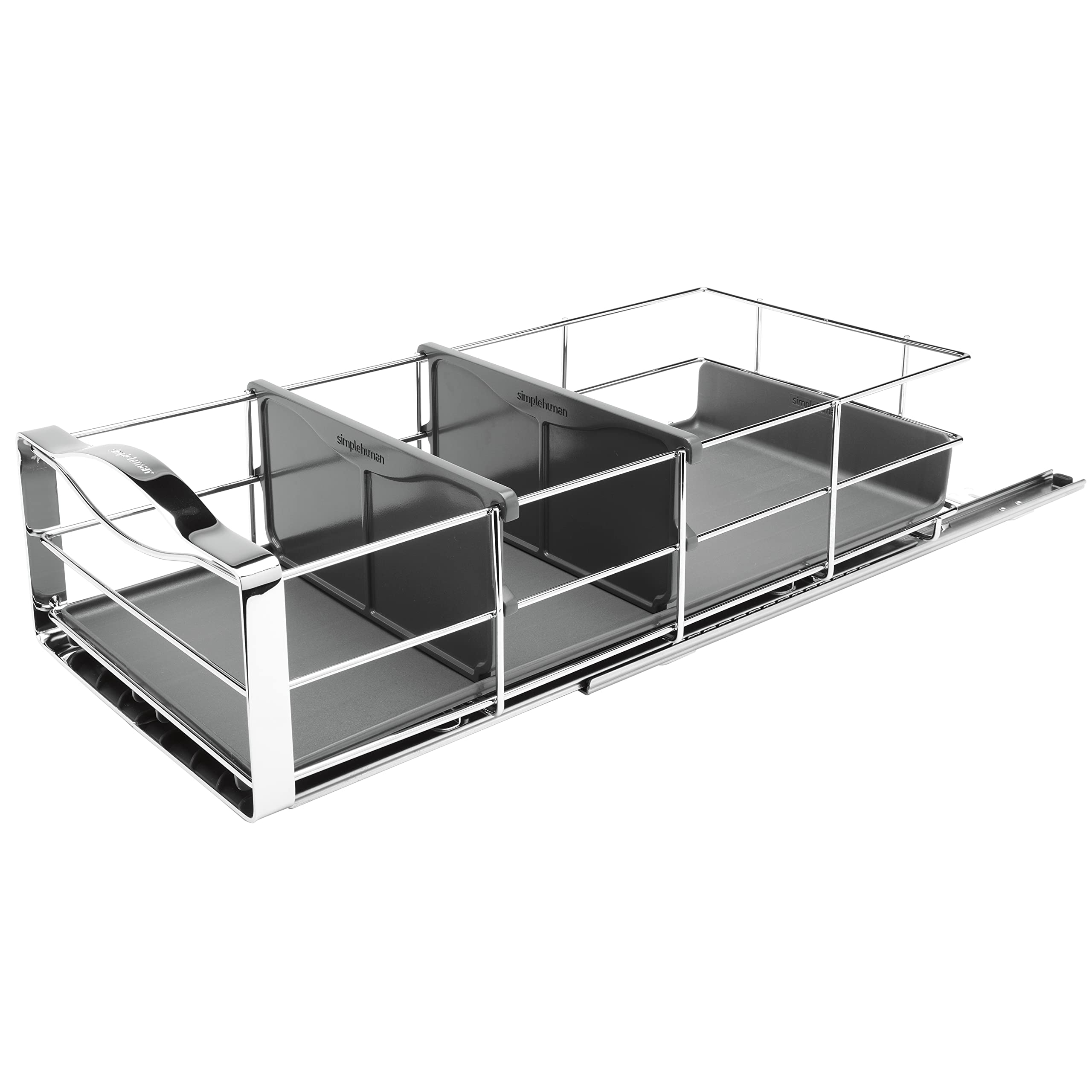 Simplehuman 9 Inch Pull-Out Cabinet Organizer, Heavy-Gauge Steel Frame