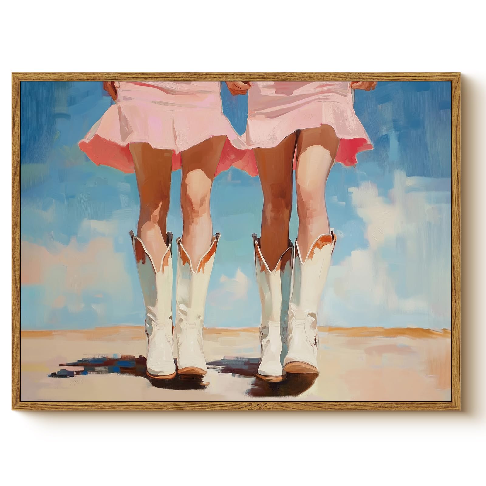 Whasayart Vintage Framed Canvas Wall Art Sr1258 Hot Girl