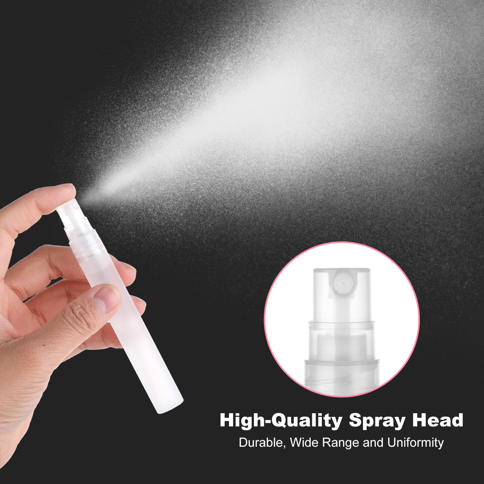 Amaxiu Refillable Perfume Atomizer Bottle For Travel, Mini Portable Spray Bottles 10Ml/5Ml Small Empty Sample Container Plastic