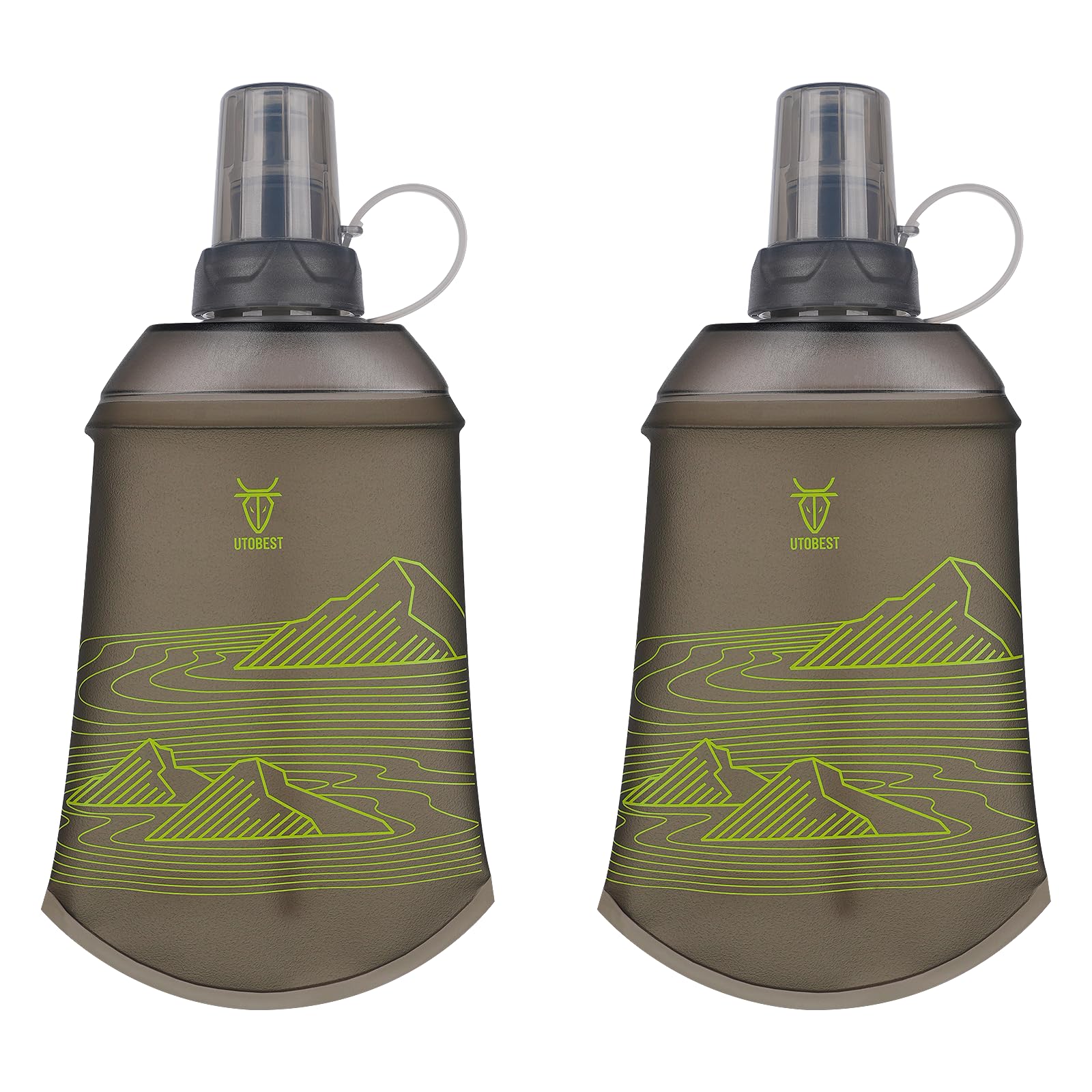 UTOBEST Soft Flask 200ml Collapsible Running Water Bottles