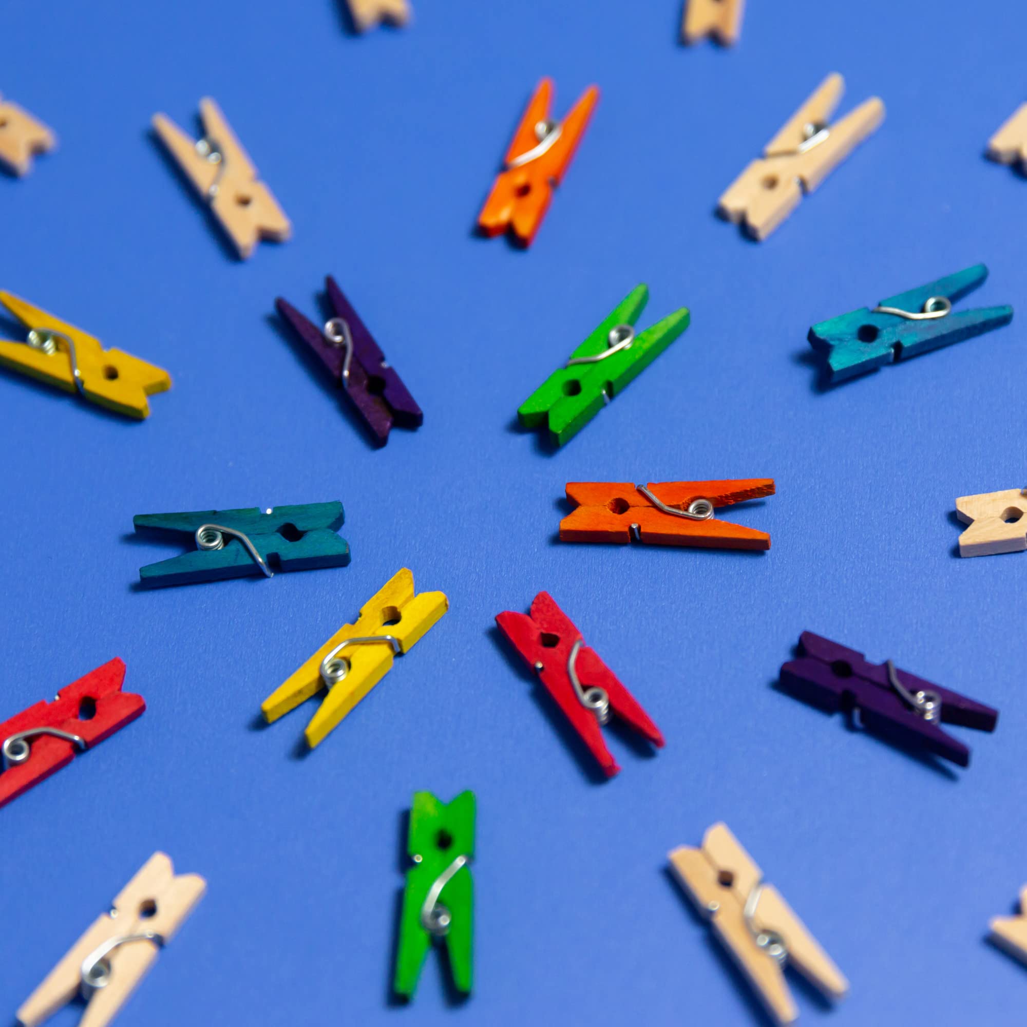 BAZIC Mini Natural Clothes Pin (50/Pack) / Box Qty - 24