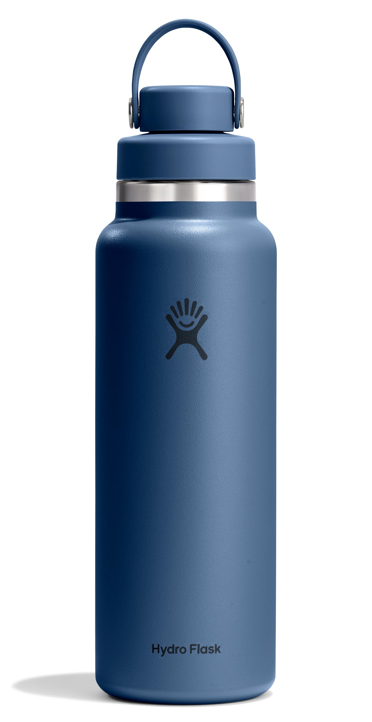 Hydro Flask Water Bottle - Insulated Stainless Steel - Wide Mouth Flex Chug Lid, Non Spill, Leakproof in 40 Oz Harbor Blue