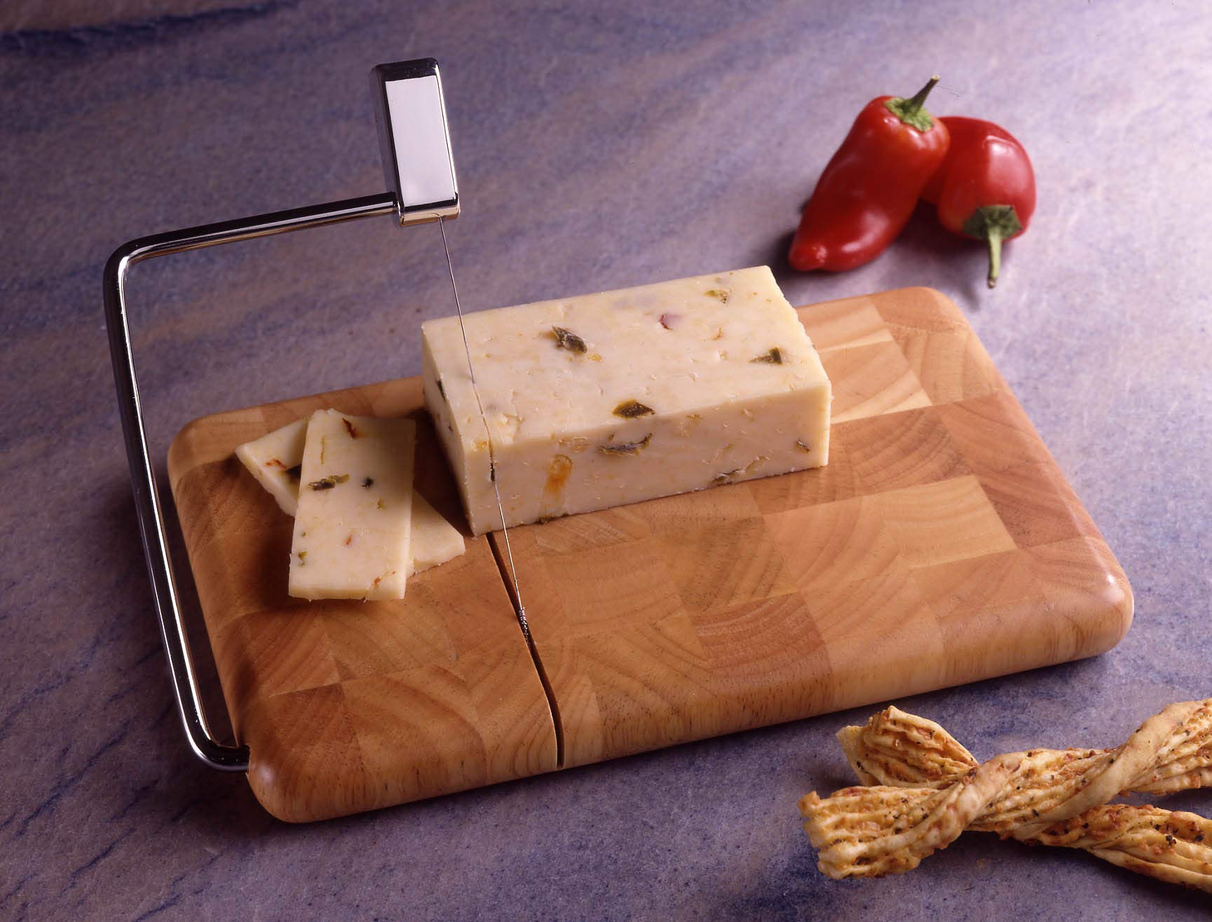 Prodyne Butcher Block Cheese Slicer, 9 1/2'' X 6'',End Grain Beechwood