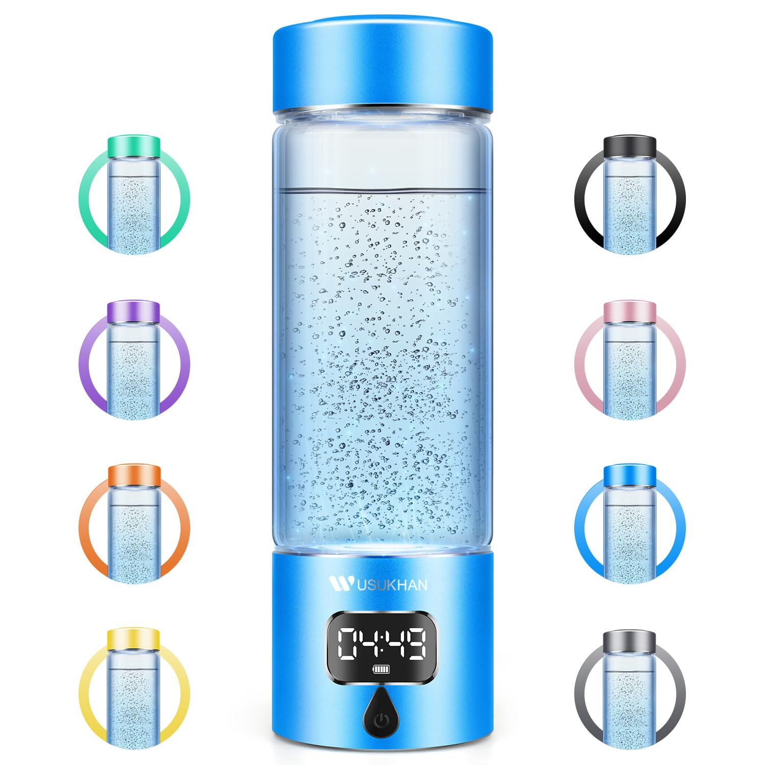 Hydrogen Water Bottle Generator with 4th Generation SPE/PEM Technology, Portable Hydrogen Water Ionizer Machine, Birthday,Xmas G