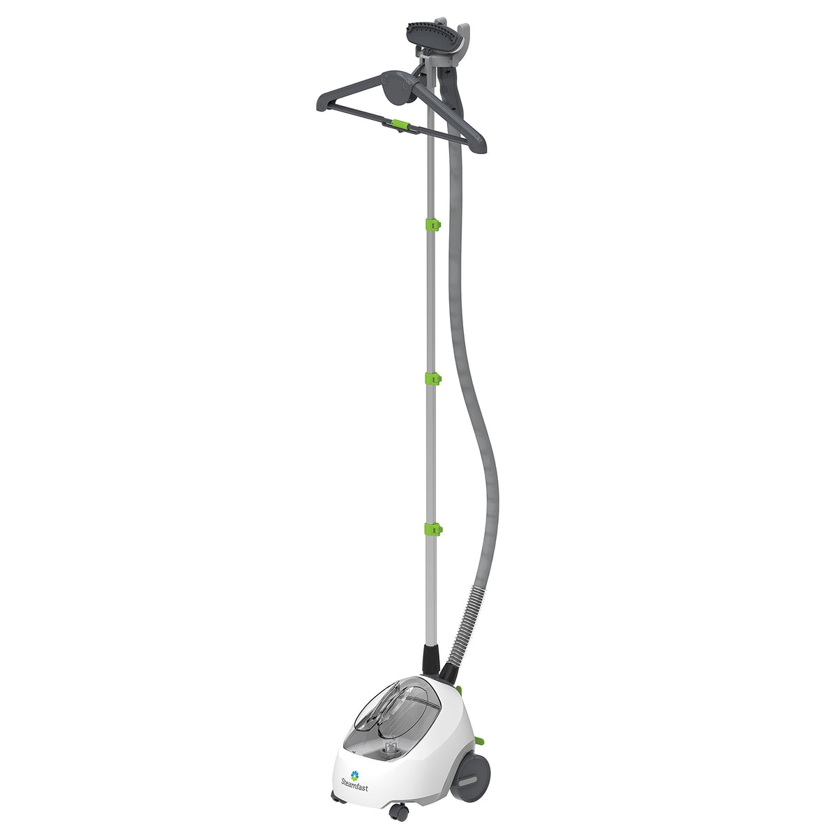 Steamfast Sf-520 Full Size Fabric Steamer With Insulated Hose, Clothes Hanger, And Fabric Brush , White