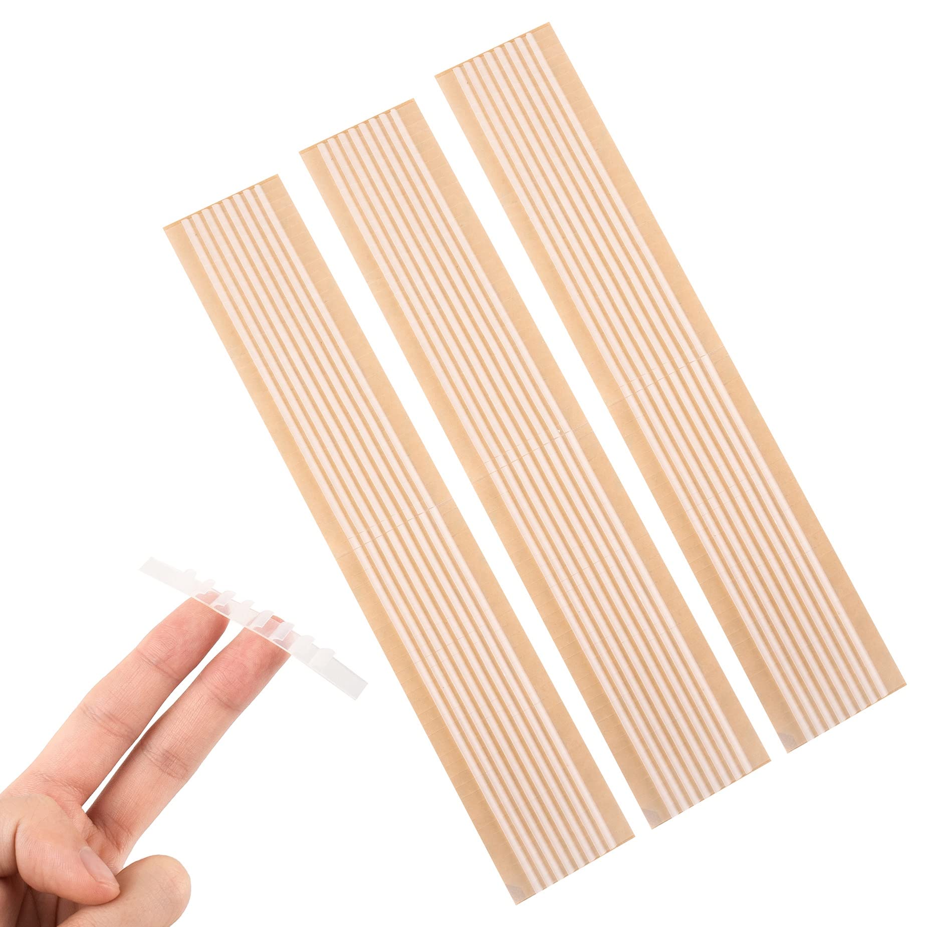 Auear, 200 Pack Clear Non-Slip Rubber Hanger Grips Hanger Strips Adhesive Clothes Hanger Grips (2.76'' X 0.24'')