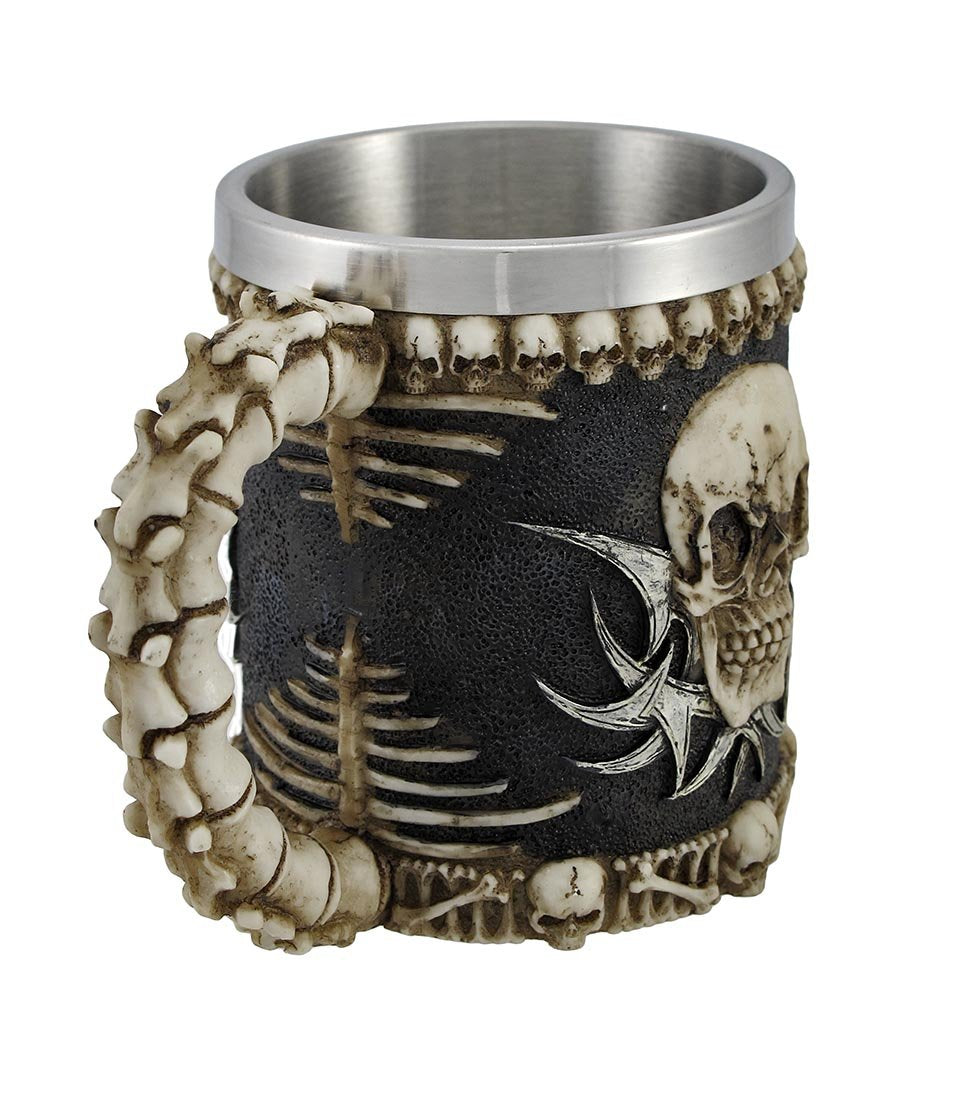 1 X Gothic Tribal Skull Tankard Coffee Mug Cup Creepy