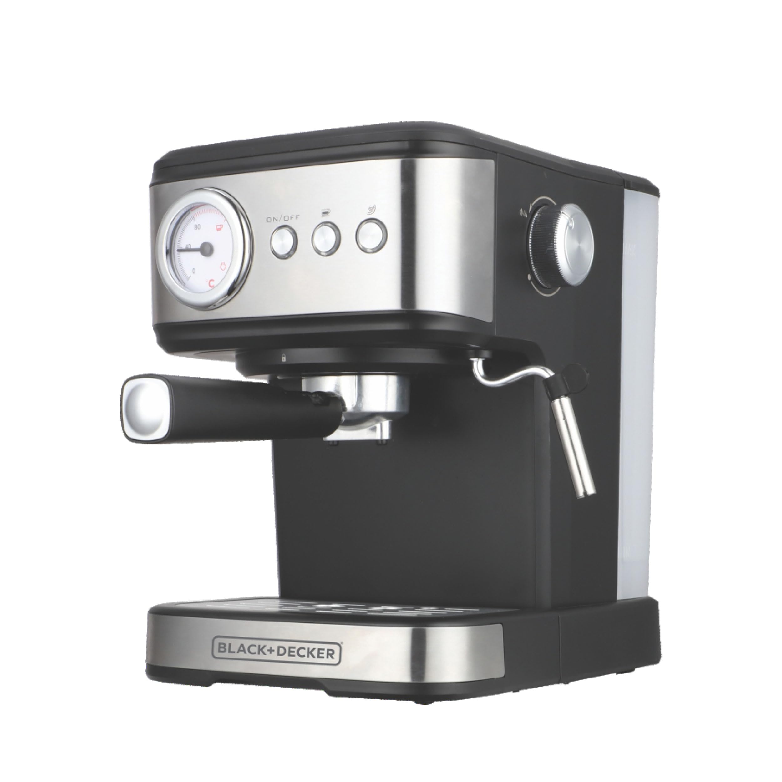Black+Decker Bxcm1001In 1100W 10-Cup 15 Bar Expresso Coffee Maker | 1.5L Water Tank Capacity | Anti-Drip Feature | Auto Keep-War