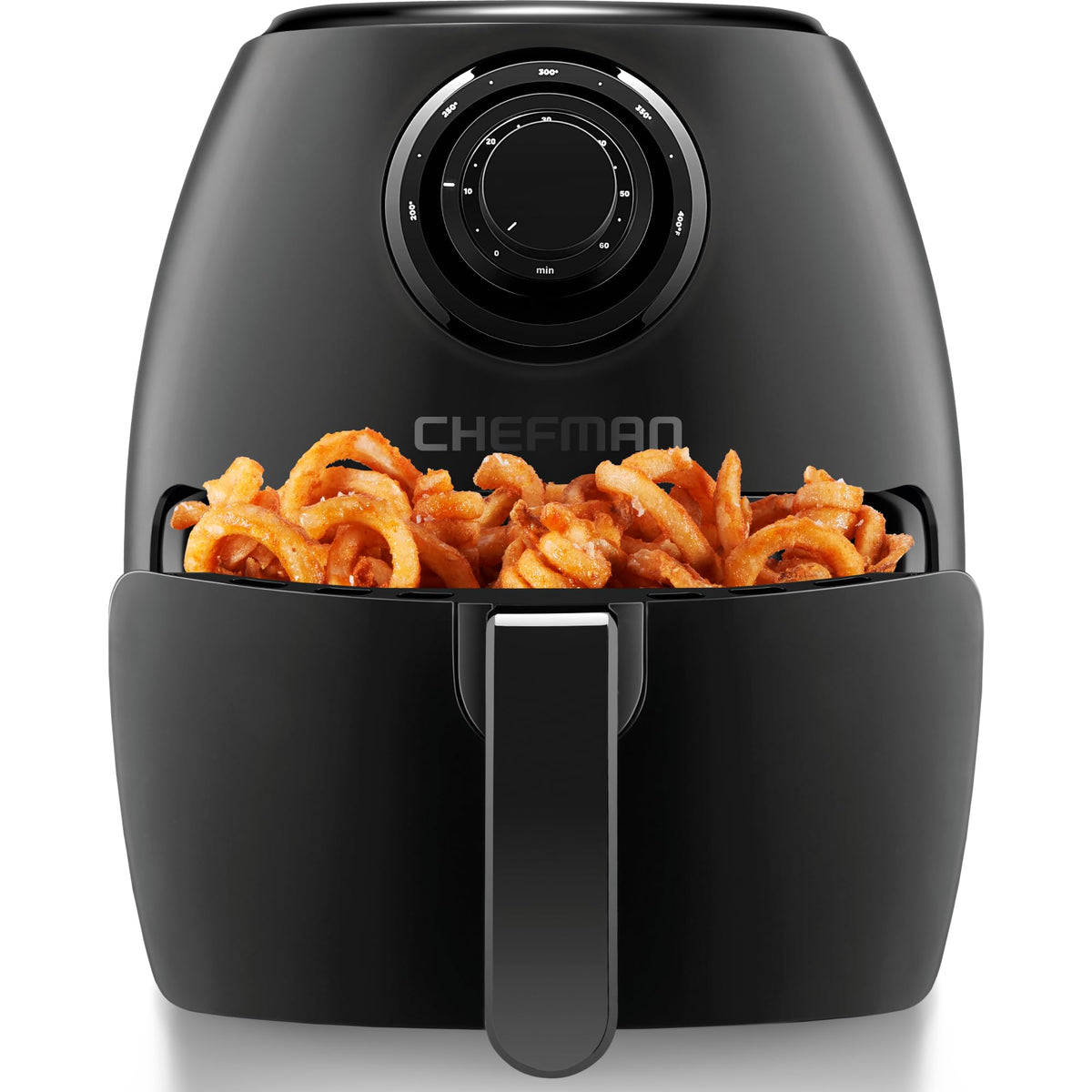 Chefman Small Air Fryer Healthy Cooking, 3.6 Qt, Nonstick, User Friendly And Dual Control Temperature, W/ 60 Minute Timer & Auto