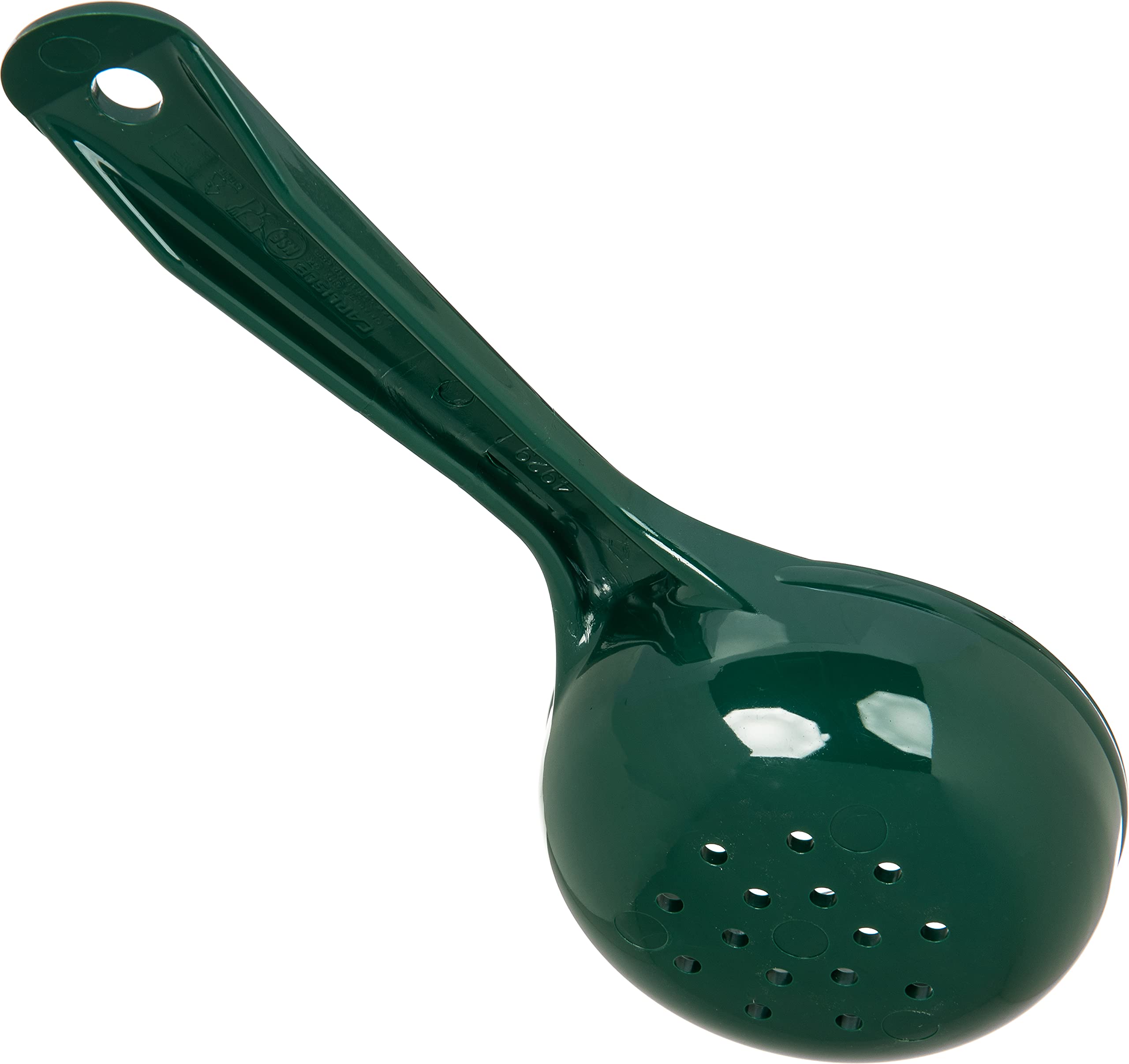 Cfs 492908 Perforated Short Handle Portion Control Spoon, 4 Oz, Forest Green