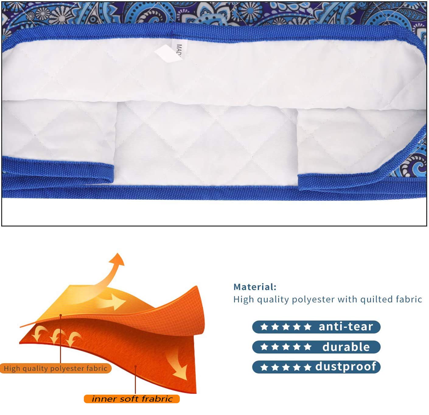 Kitchen Aid Mixer Cover Kitchen Mixer Cover Compatible with 6-8 Quarts Kitchenaid/Hamilton Stand Mixer Stand Mixer Covers Dust Cover For Kitchen Aid Mixer.Kitchen Aid Mixer Assecories.Paisley