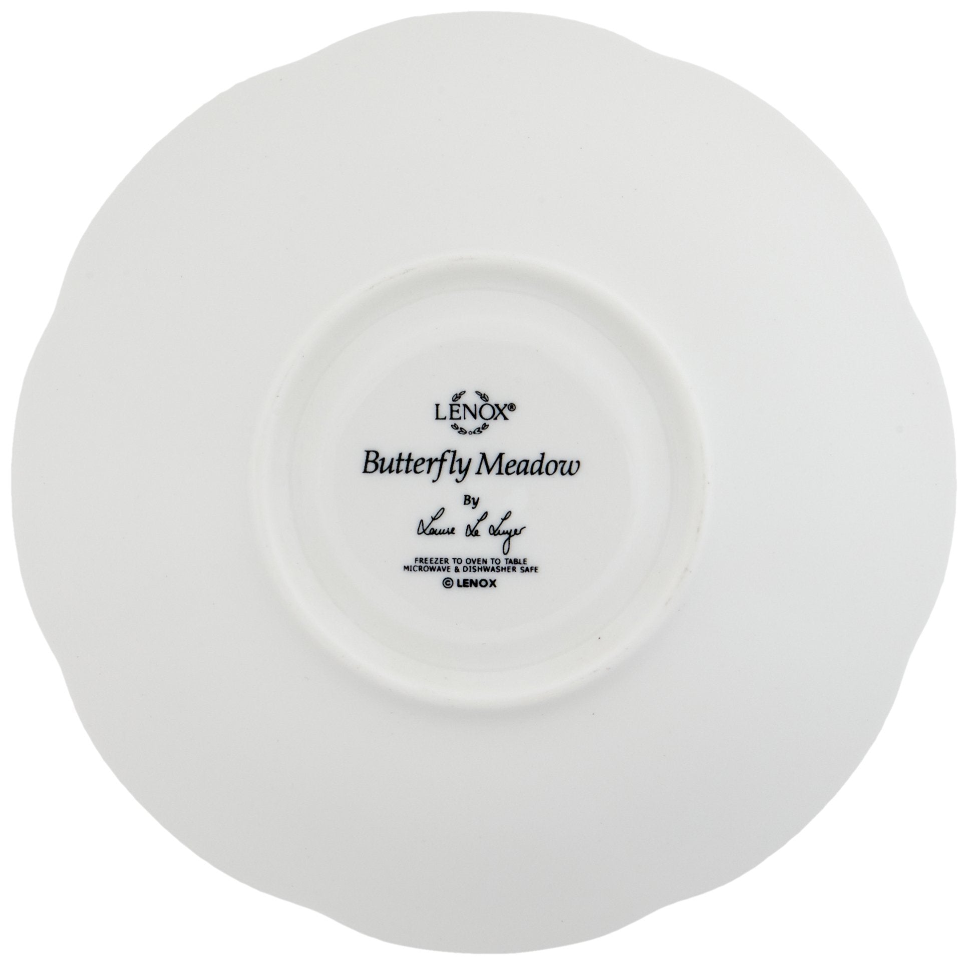 Lenox 6083729 Butterfly Meadow Saucer, White Body