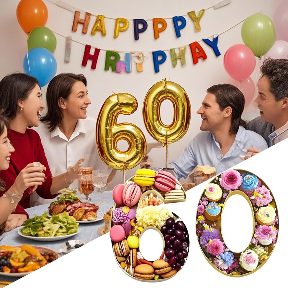 14 Cardboard Number Charcuterie Tray Birthday Anniversares Parties Celebration Supplies Fillable Paper Mache Chocolate Candy Cup