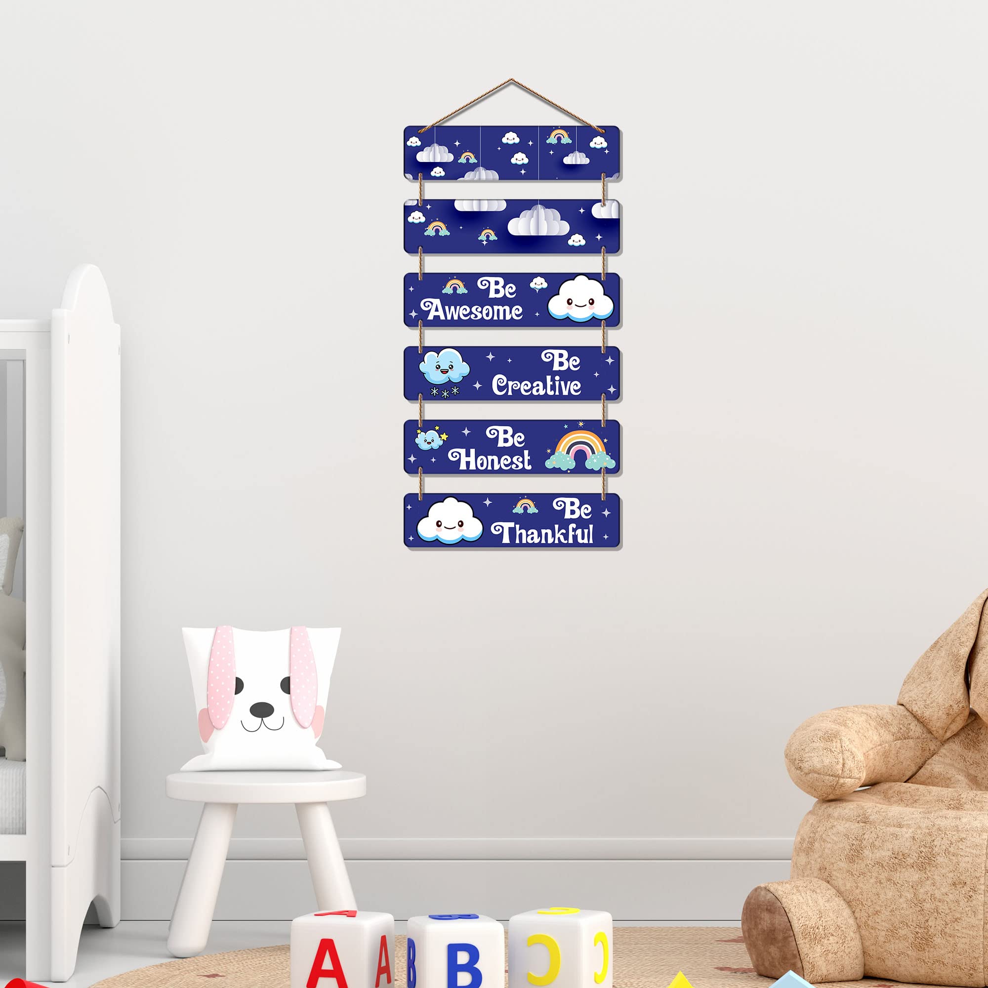 Artvibes Decorative Wall Hanging Wooden Art Decoration Item For Kids Room | Living Room | Bedroom | Home Decor | Gifts | Quotes