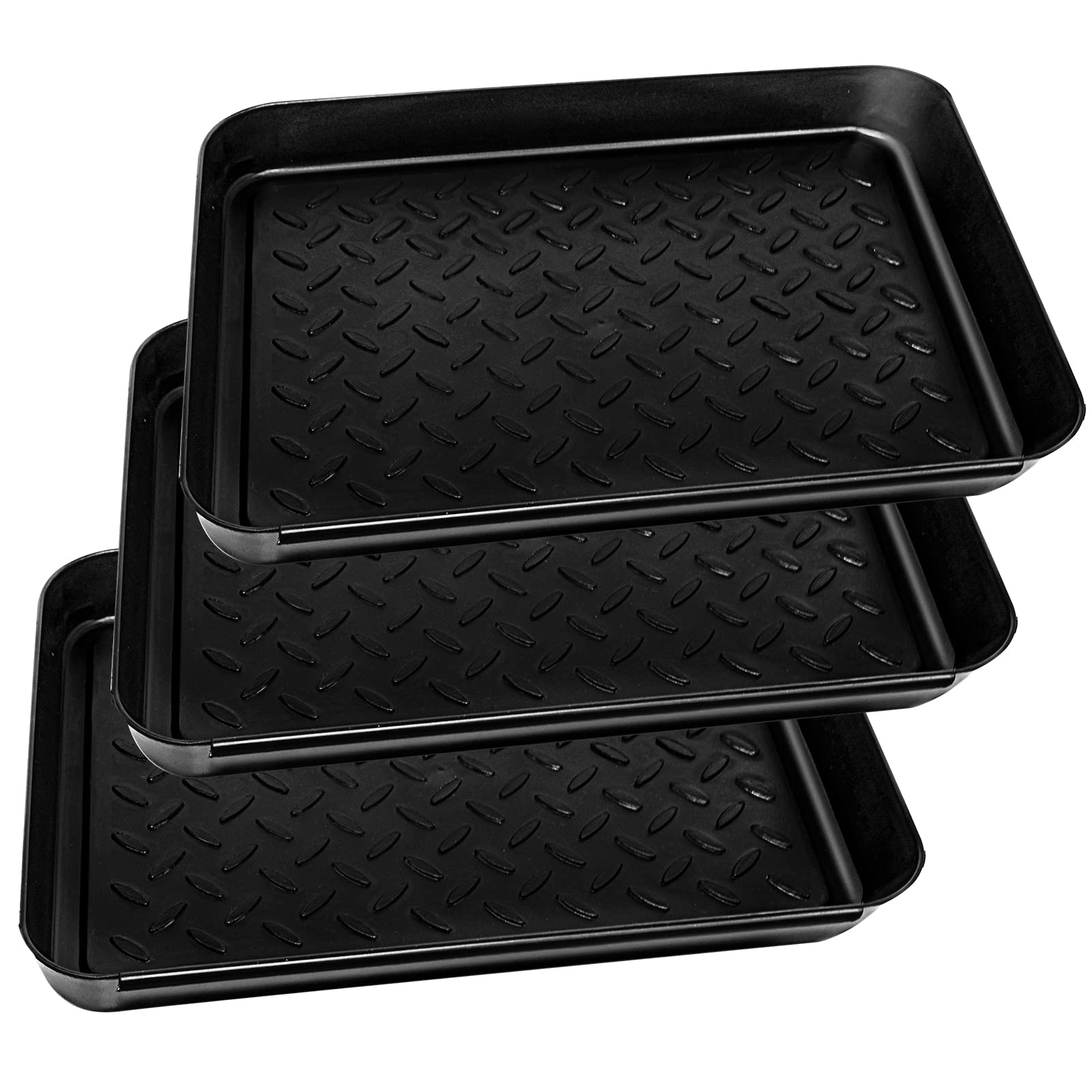 3 Pcs Under Sink Drip Tray, 13.8 * 10.8 Inch Plastic Under The Sink Drip Protector Tray Under The Sink Mat Under Sink Drip Catch