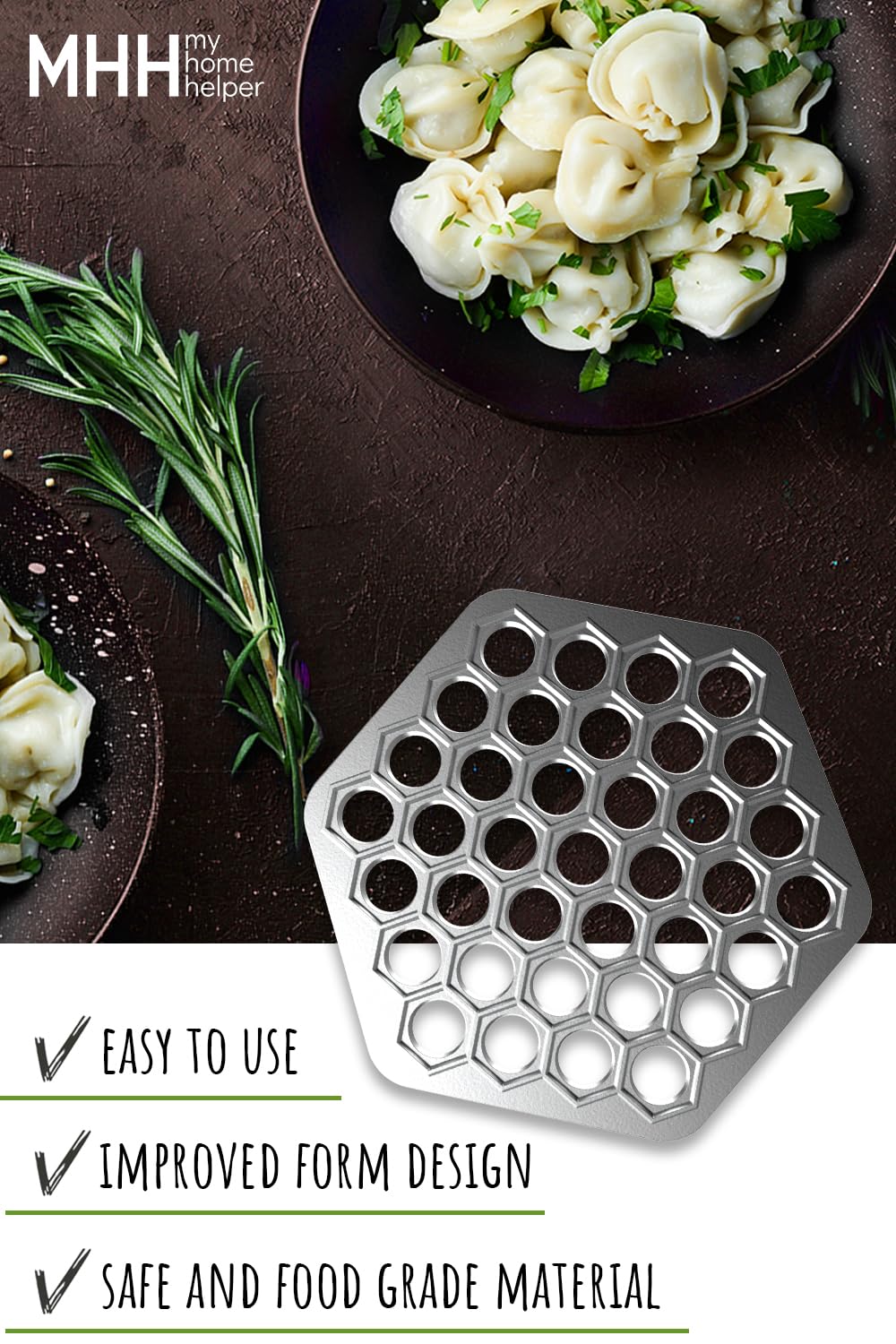 Russian Ravioli Maker Dumplings Mold - Pelmeni Metal Mold - Siberian Pelmeni Meat - Dumpling Maker Machine - Ravioli Cutter 1302