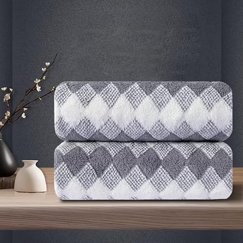 Gray Hand Towels Set 2 Pack-16?31?Ultra Soft Microfibers Bathroom Towel Set Highly Absorbent Quick Dry Luxury Premium Towel Lightweight Cozy Durable Hand Towel Collection Hotel Spa Gym Kitchen