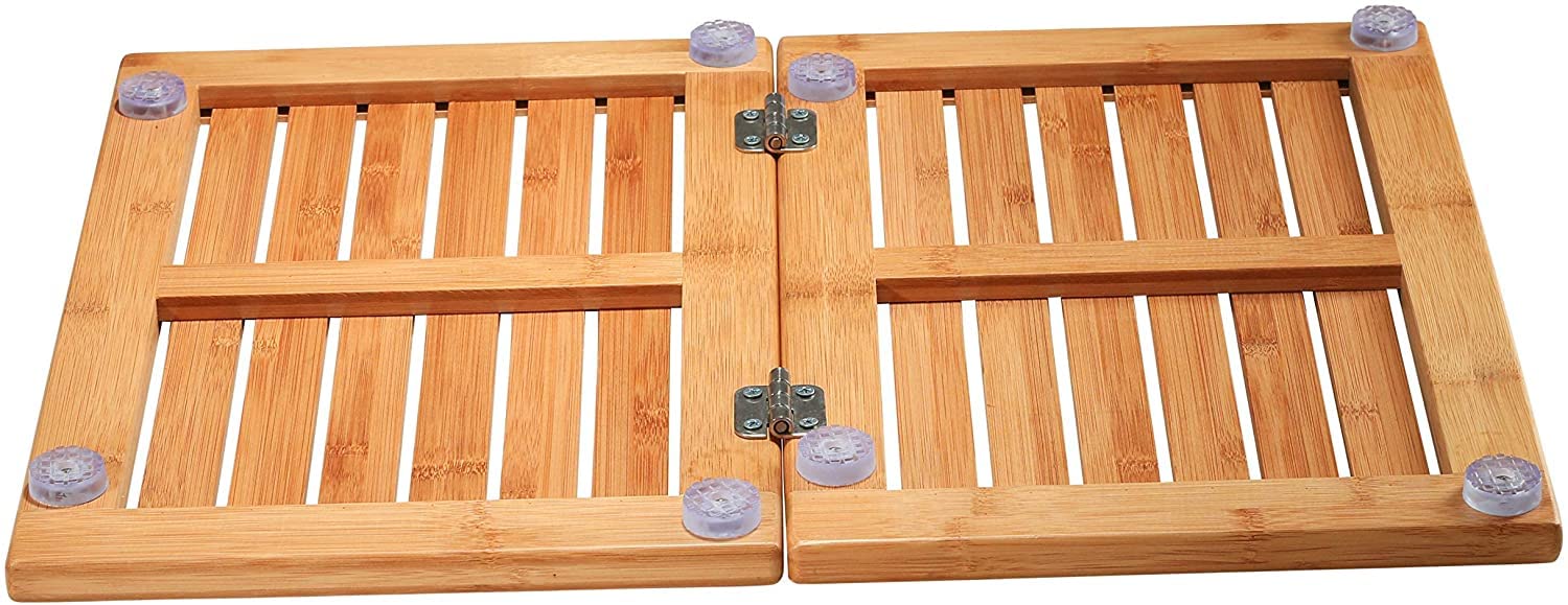 Bamboo Bath Mat Shower Floor Mat Non Slip  Made of 100% Natural Bamboo  By Bambusi