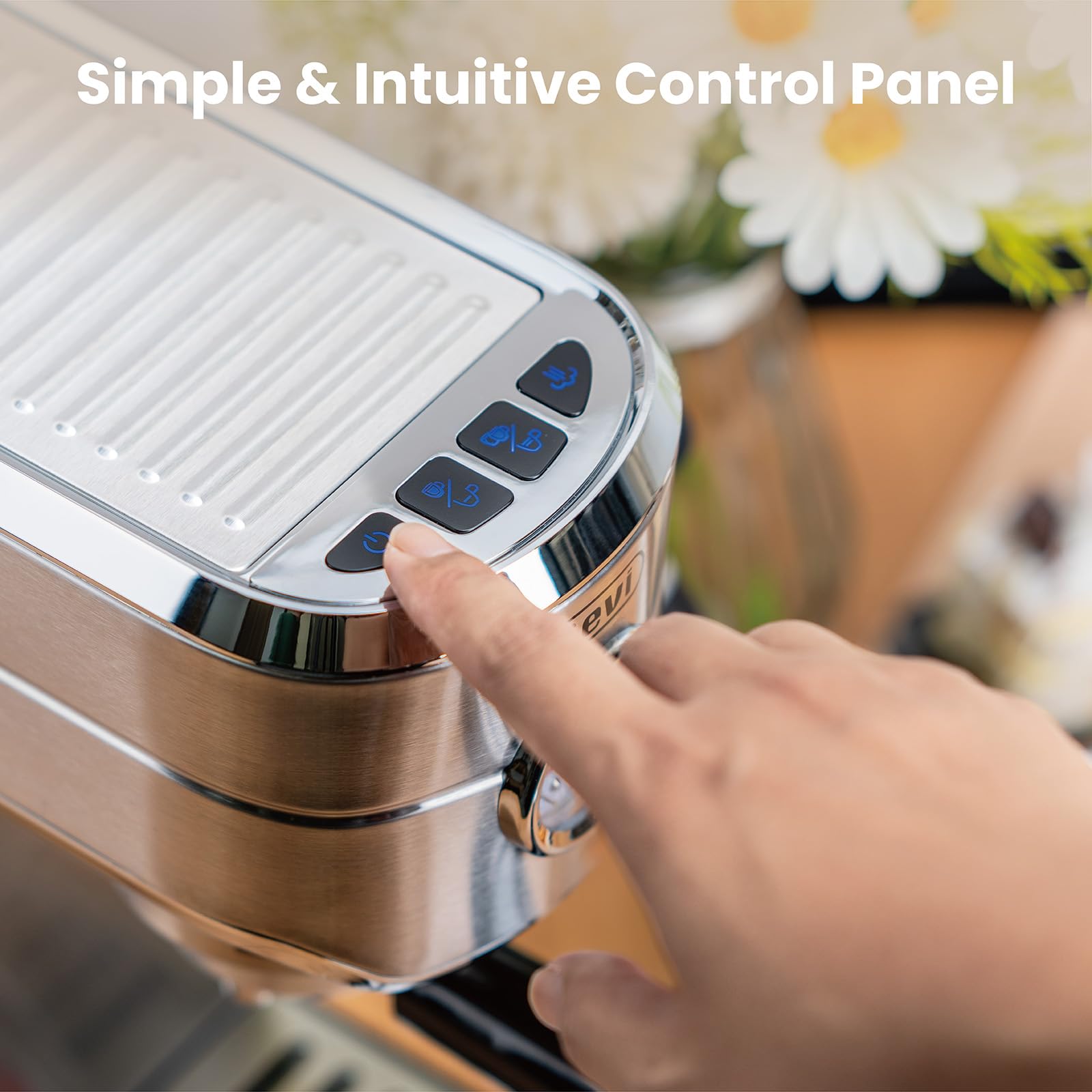 Gevi Espresso Machine 20 Bar With Automatic Milk Frother, Professional Espresso Coffee Maker, Cappuccino Latte Expressions Machi