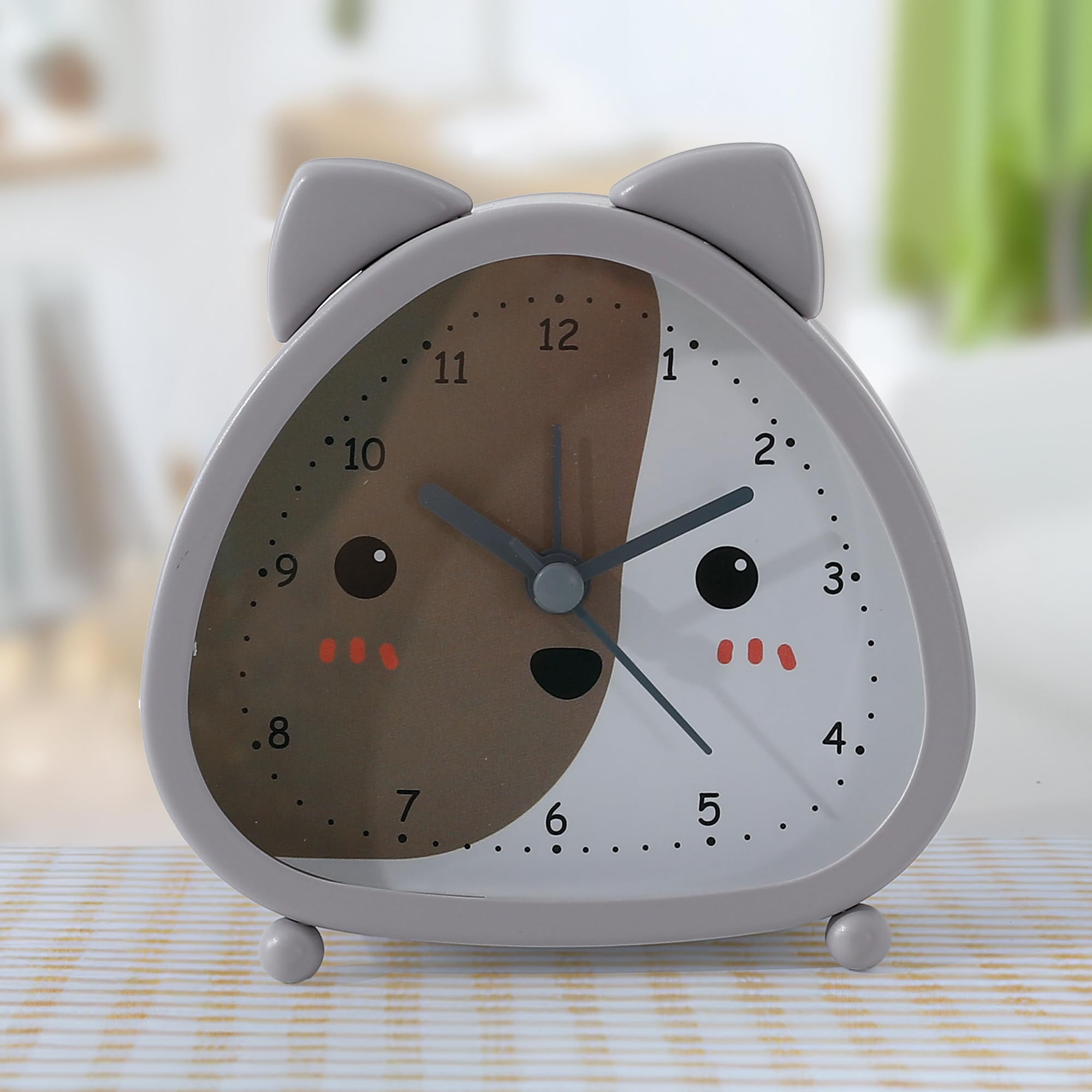 The Better Home Cat Shaped Alarm Clock (9.7Cm) - Loud For Heavy Sleepers, Students, Bedroom, Kids - Mini Table Clock For Study -